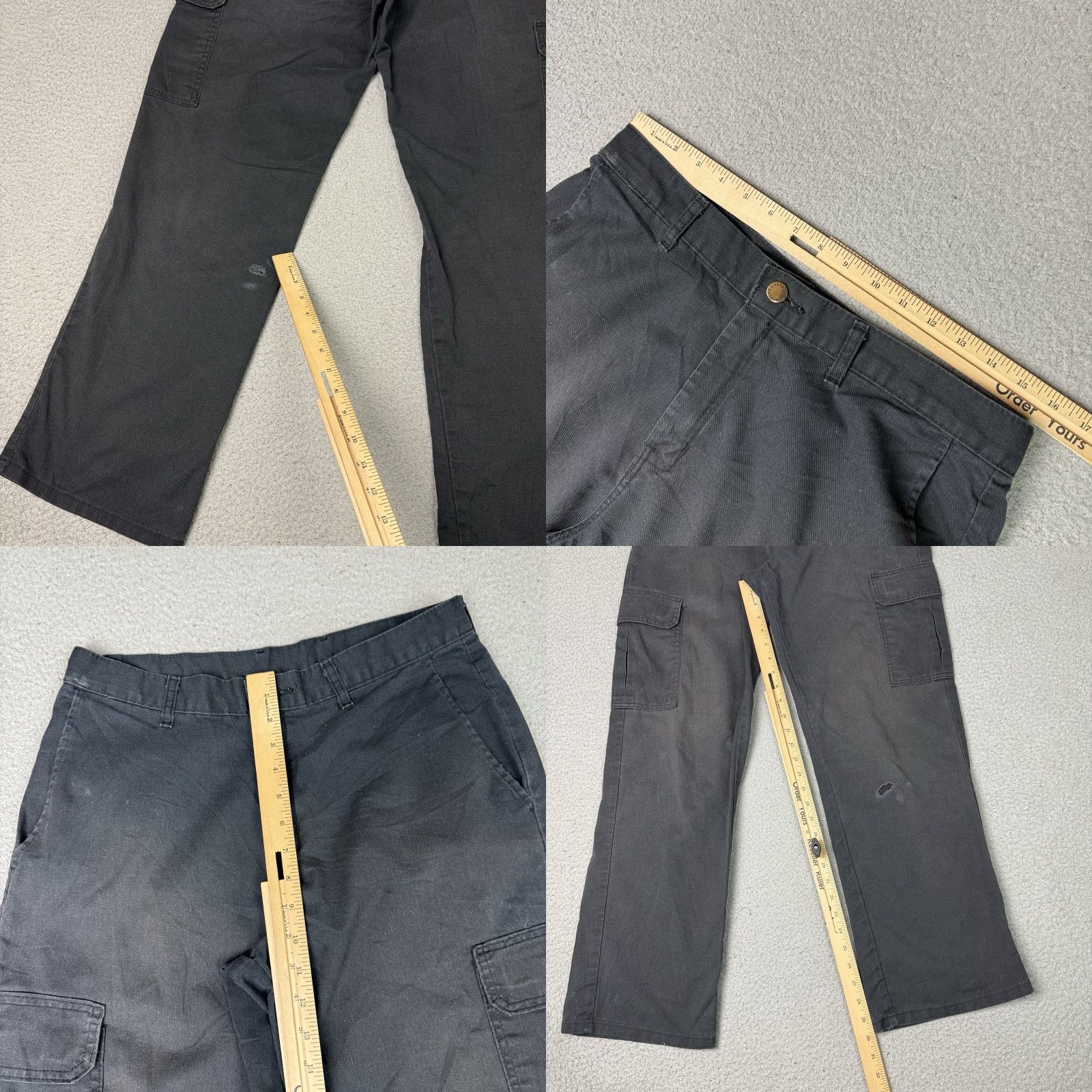 Dickies Dickies Pants Mens 32x32 Black Cargo Pocket Wide Straight Leg Relaxed Work Utility Casual Pants Mens Size US 32 / EU 48 - 9 Thumbnail