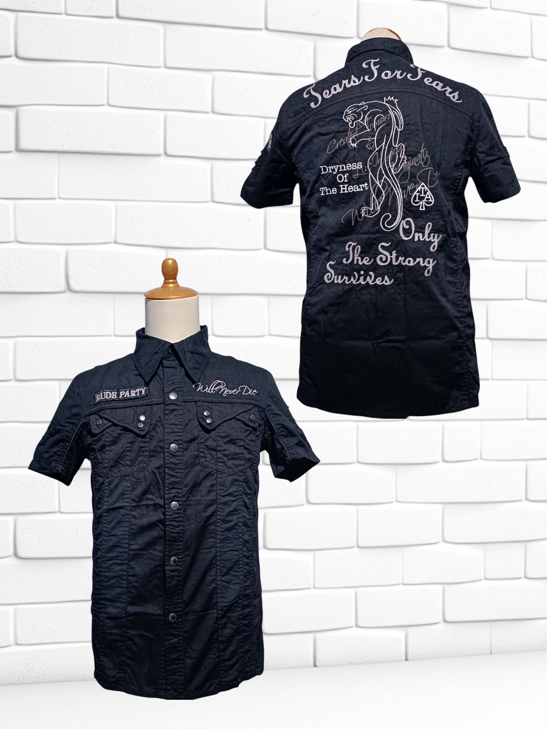 In The Attic In The Attic Short Sleeve Shirt "Tears For Fears" Size US M / EU 48-50 / 2 - 1 Thumbnail