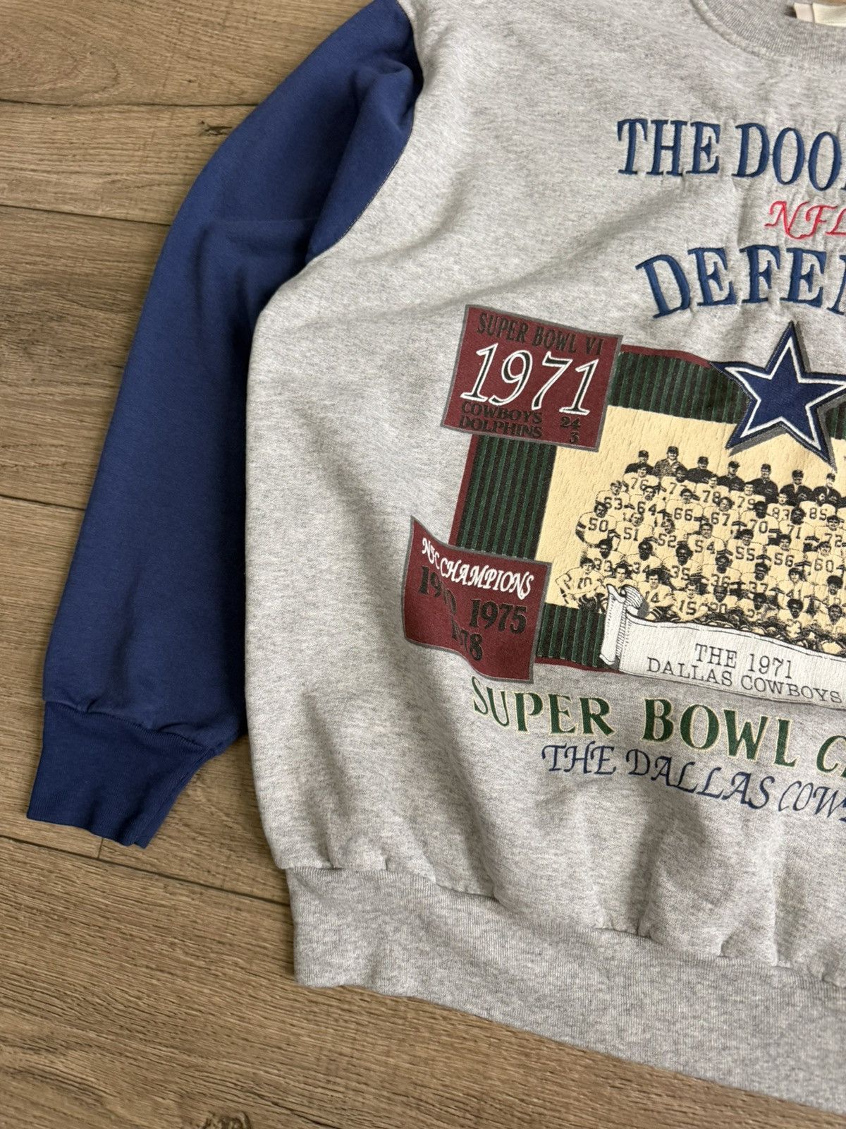 NFL Vintage 90’s Dallas Cowboys Doomsday Defense Sweatshirt XL Size US XL / EU 56 / 4 - 4 Thumbnail