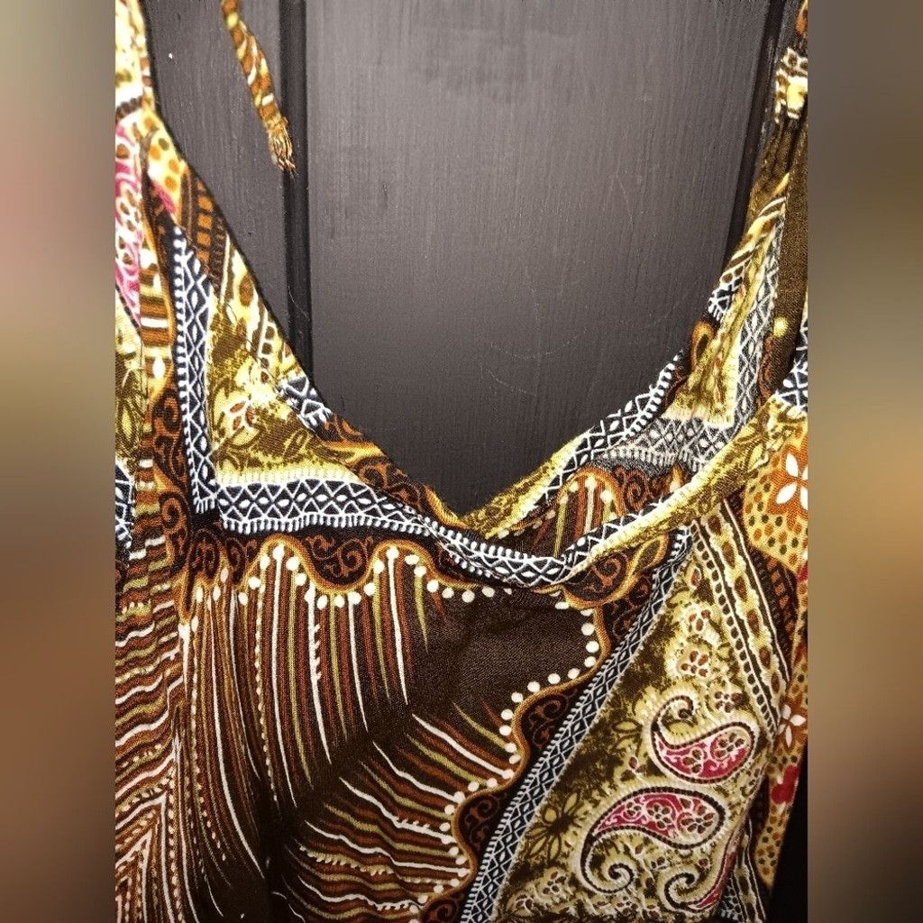 Unknown London No brand dress, colorful print, no size, looks Medium, GUC Size M / US 6-8 / IT 42-44 - 2 Thumbnail