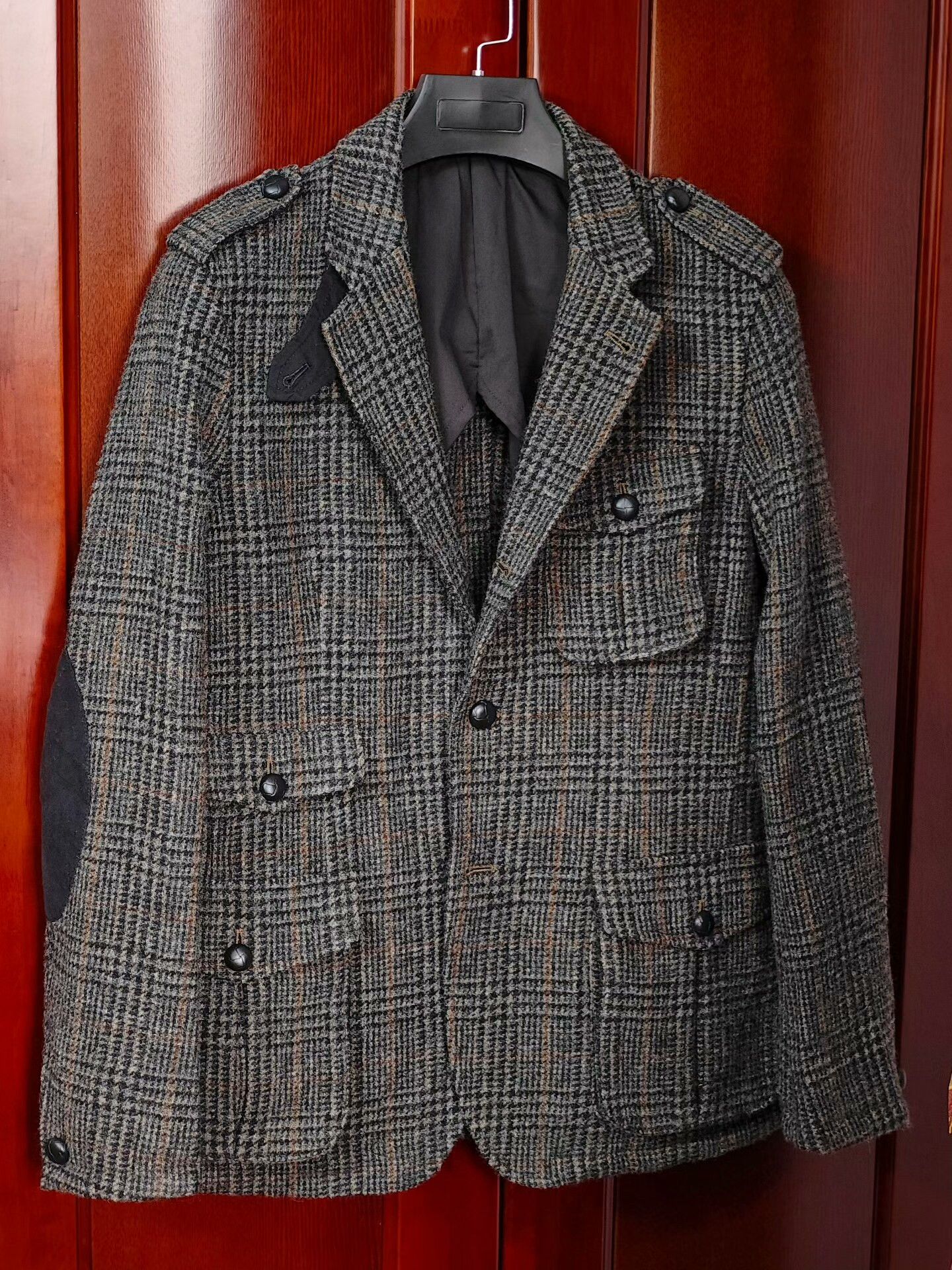 United Arrows Casual Tweed Wool Hunting Jacket Size US M / EU 48-50 / 2 - 1 Thumbnail
