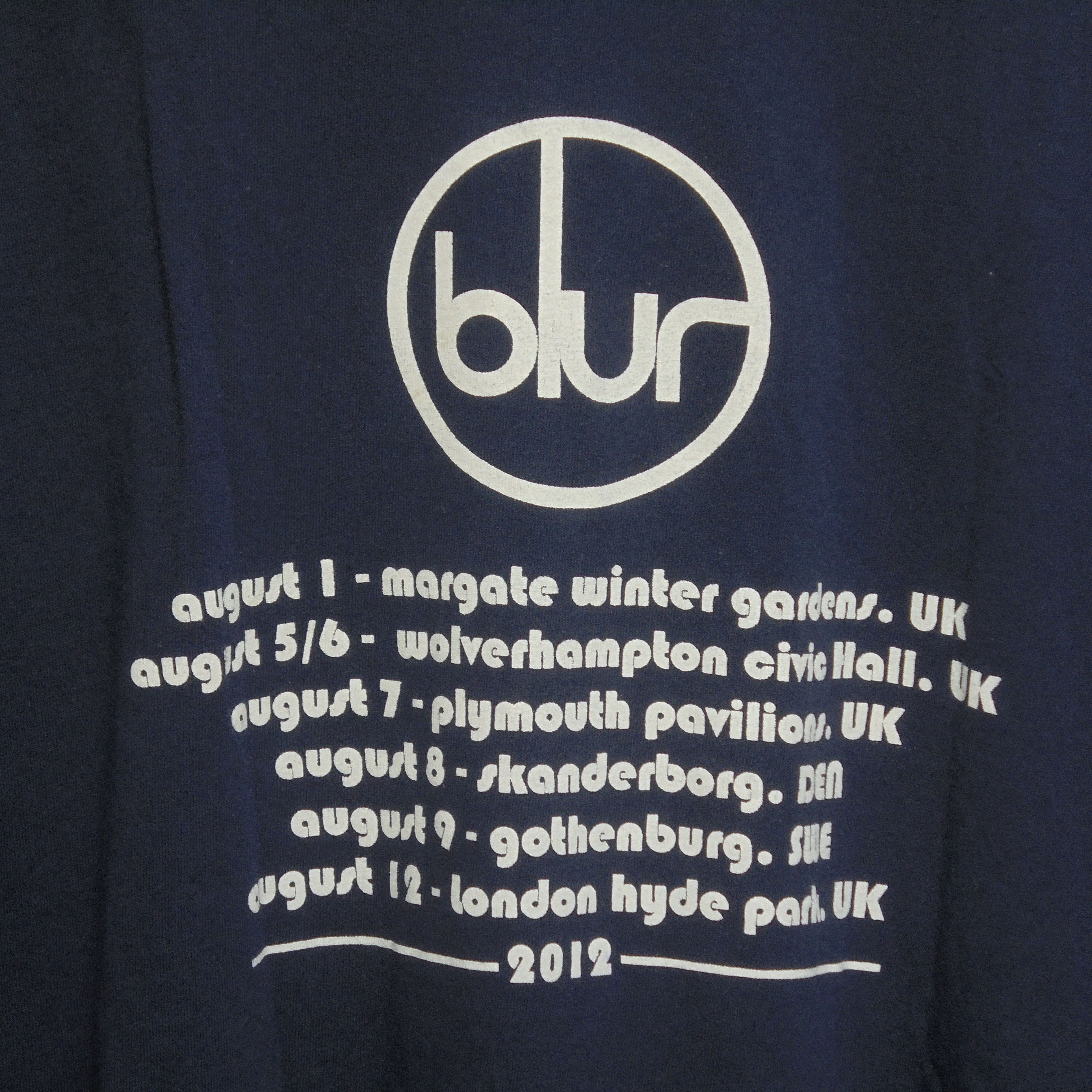 Band Tees 2012 Blur Tour Band Tees Size US XL / EU 56 / 4 - 7 Thumbnail