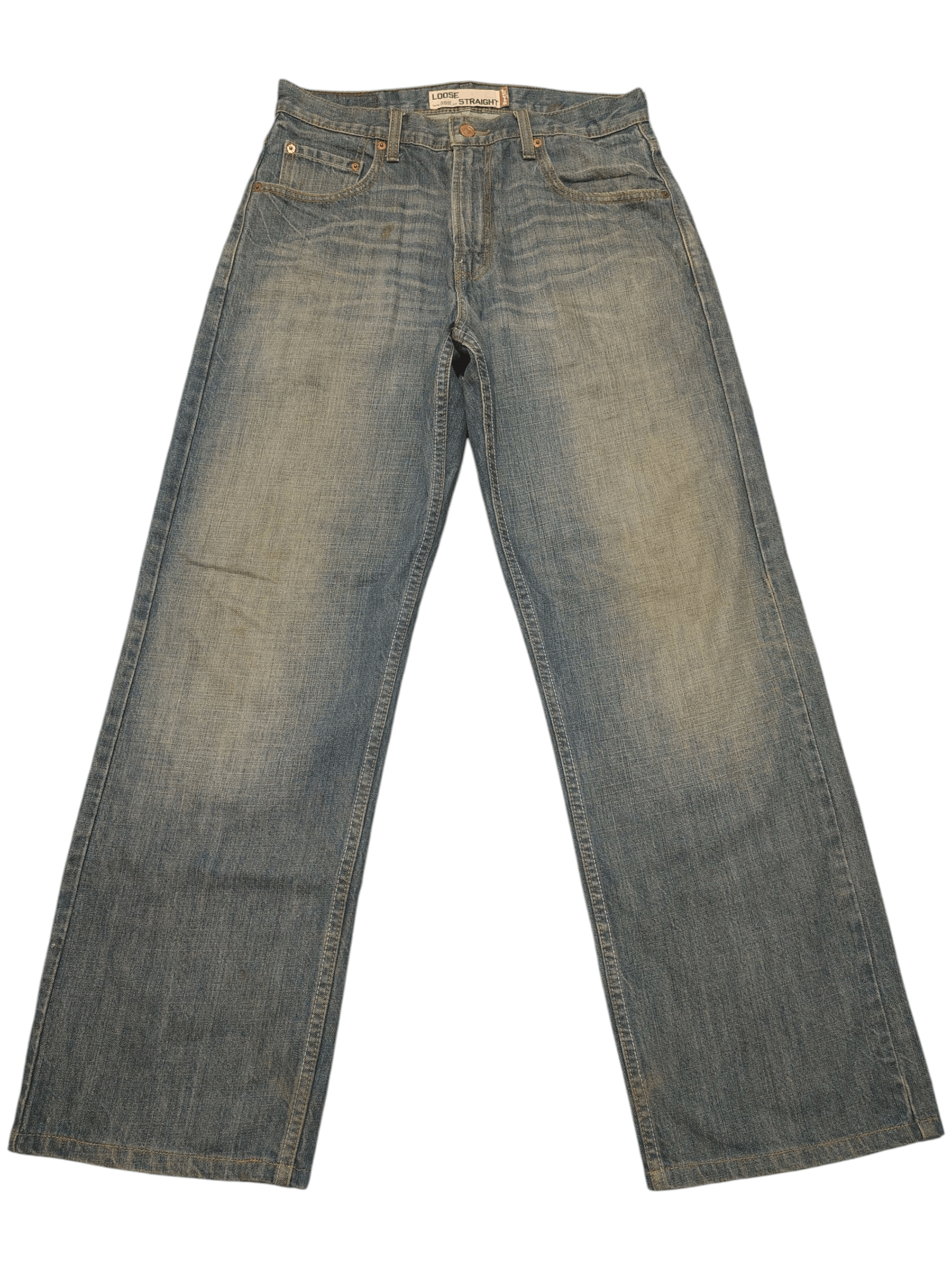 Levi's Japanese Levi's Loose Straight Distressed Denim Size US 30 / EU 46 - 1 Thumbnail