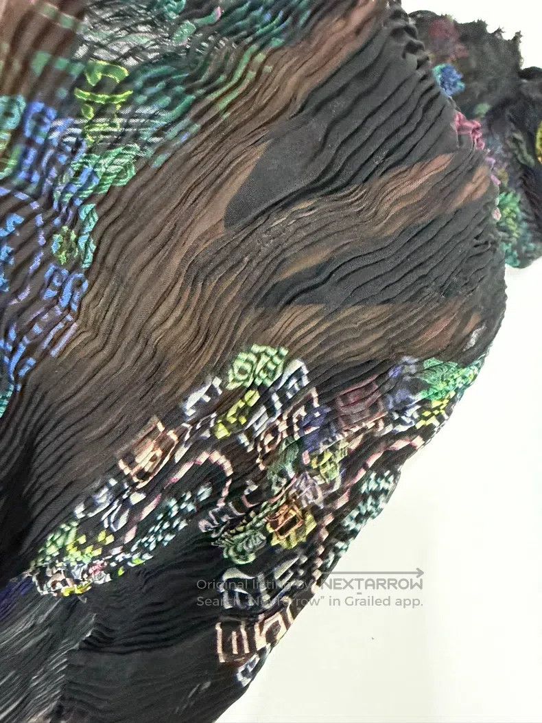 Issey Miyake Issey Miyake Main Line Chinese-Style Printed Ruched Turtle Size M / US 6-8 / IT 42-44 - 2 Thumbnail