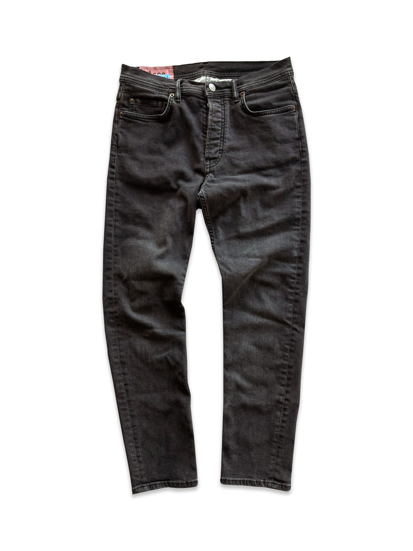 Acne Studios Acne Studios River Used Black Denim Jeans (29x32) Size US 30 / EU 46 - 1 Thumbnail