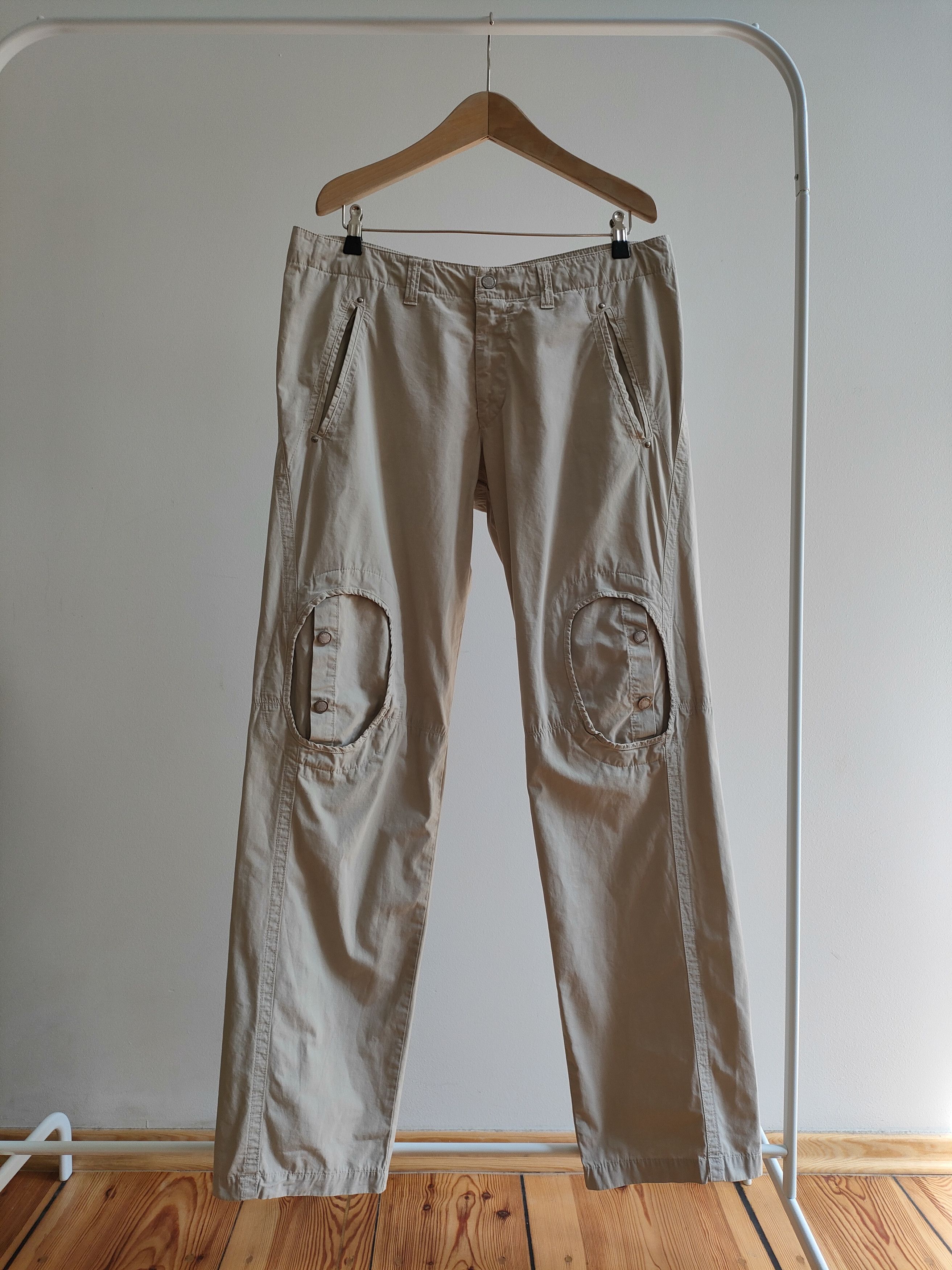 Hugo Boss 2000s Boss Orange Concealed Knee Pockets Chinos Size US 36 / EU 52 - 3 Thumbnail