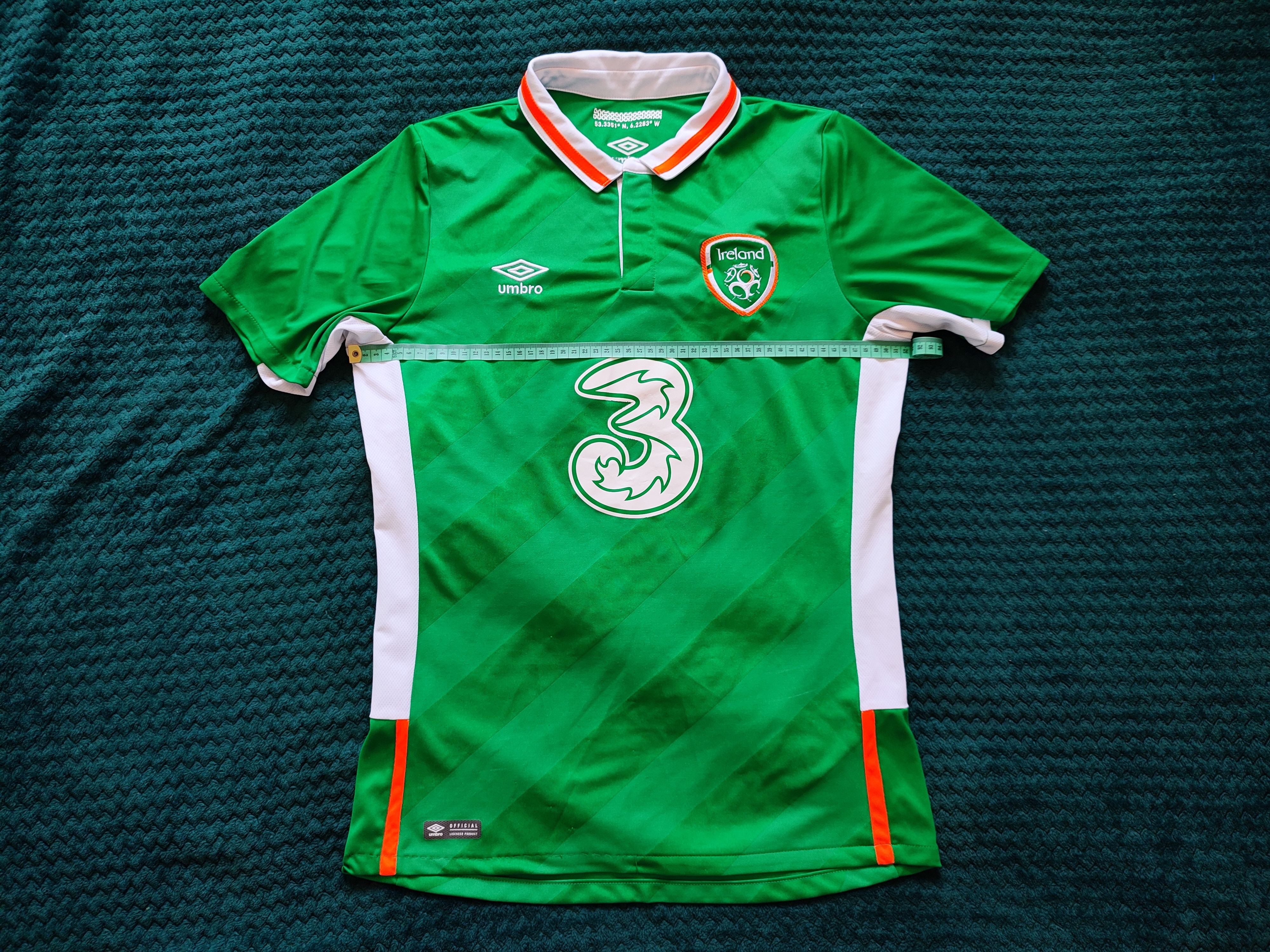 Umbro Ireland National Team 2016 Home Umbro Official Soccer Jersey Size US M / EU 48-50 / 2 - 5 Thumbnail
