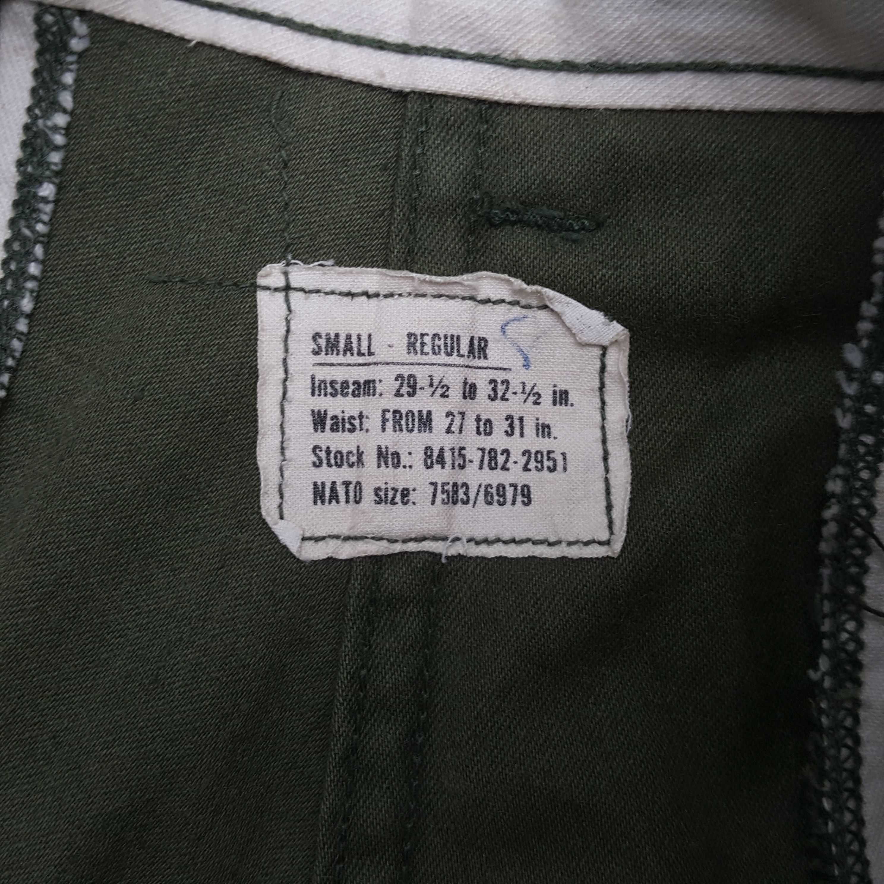 Vintage Winfield Mfg Co Military Pants Style RR10 Size US 31 - 13 Thumbnail