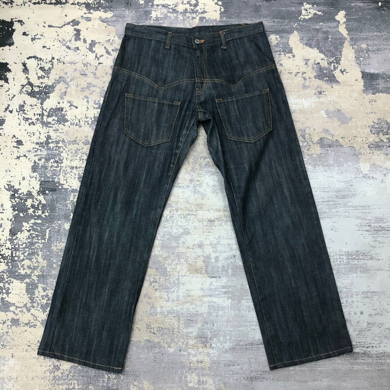 Japanese Brand P167 JAPAN HANDMADE BLUE DENIM JEAN Size US 32 / EU 48 - 2 Thumbnail
