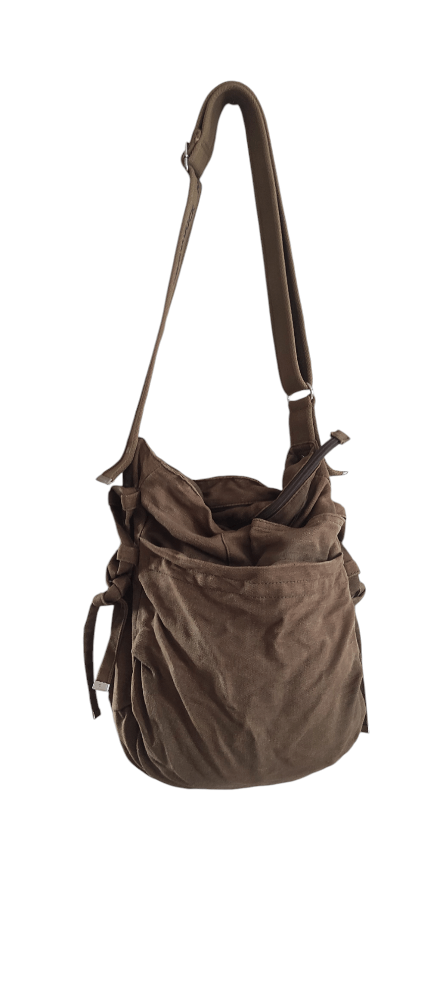 Mandarina Duck × Vintage Mandarina Duck Olivre Green Army Textured Crossbody Bag Size ONE SIZE - 3 Thumbnail