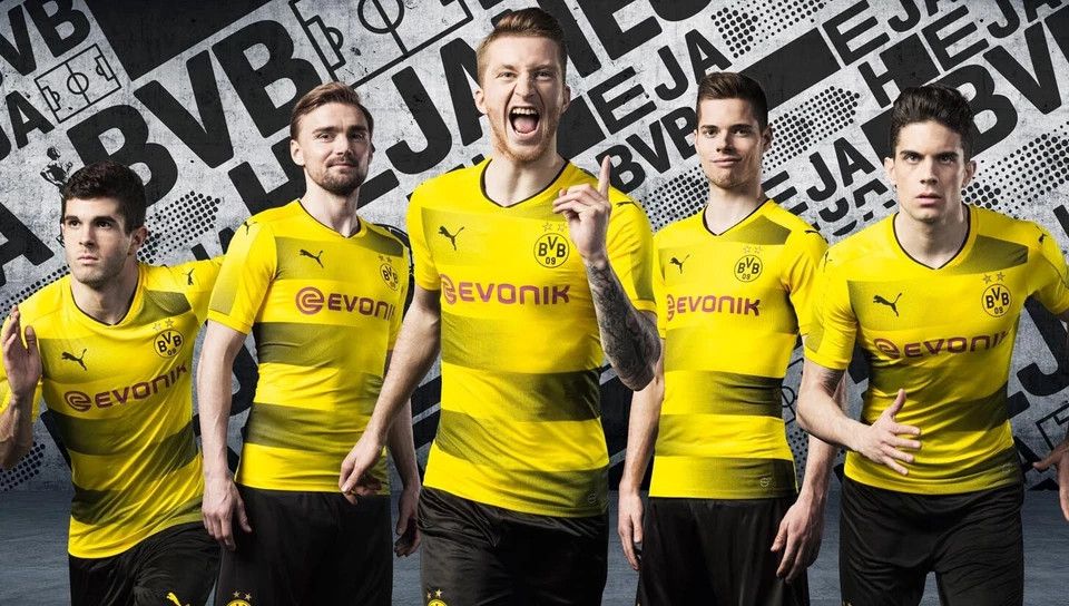 Puma BORUSSIA DORTMUND 2017 2018 HOME FOOTBALL SOCCER JERSEY Size US M / EU 48-50 / 2 - 9 Thumbnail