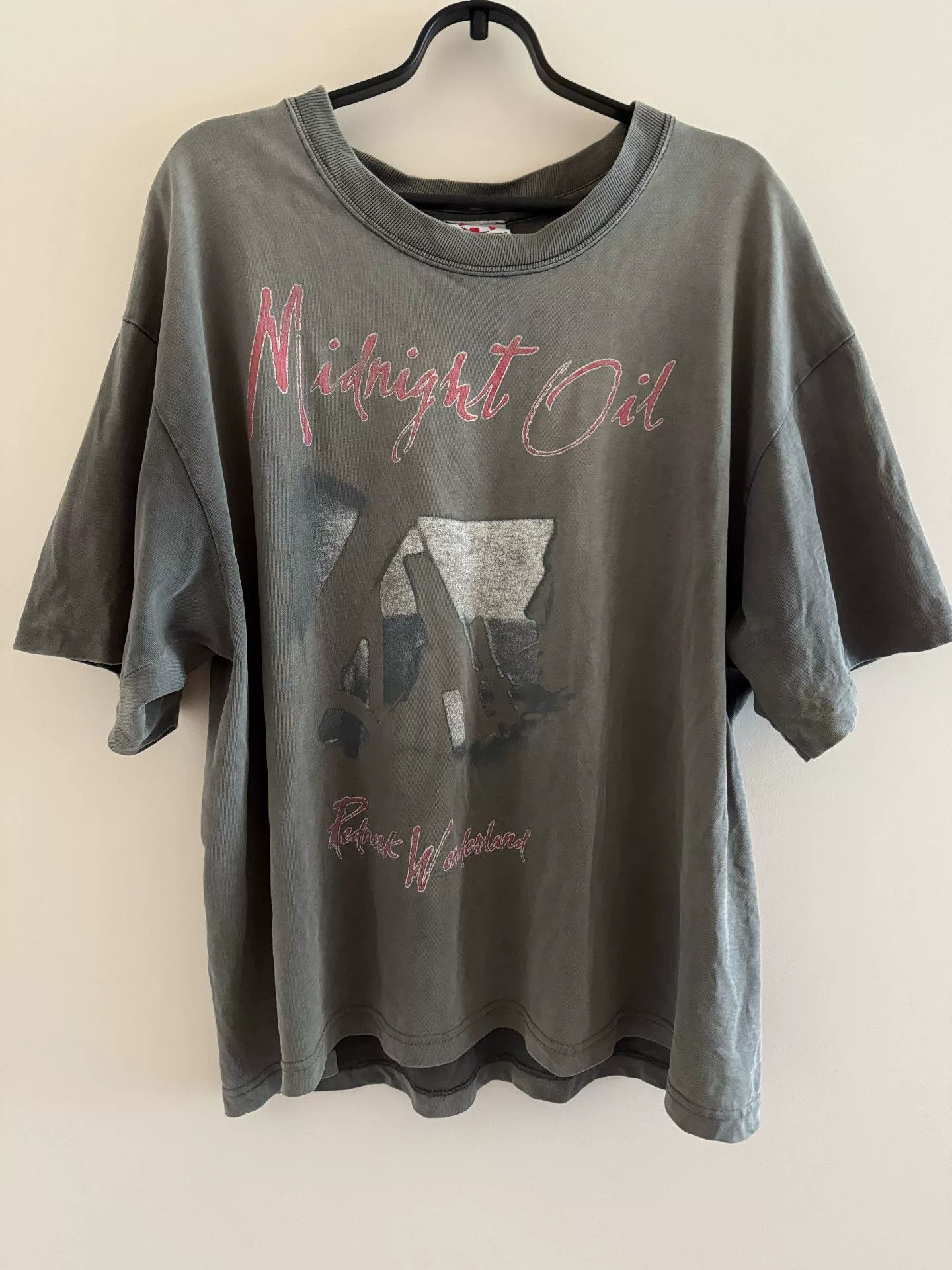 Vintage vintage midnight oil graphic tee shirt Size US L / EU 52-54 / 3 - 1 Thumbnail