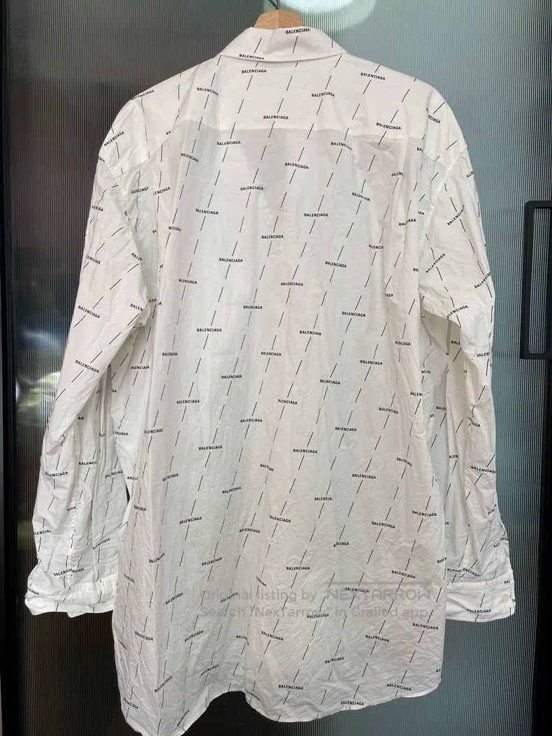 Balenciaga Balenciaga size 43 White Barrage Shirt Size US XL / EU 56 / 4 - 2 Thumbnail