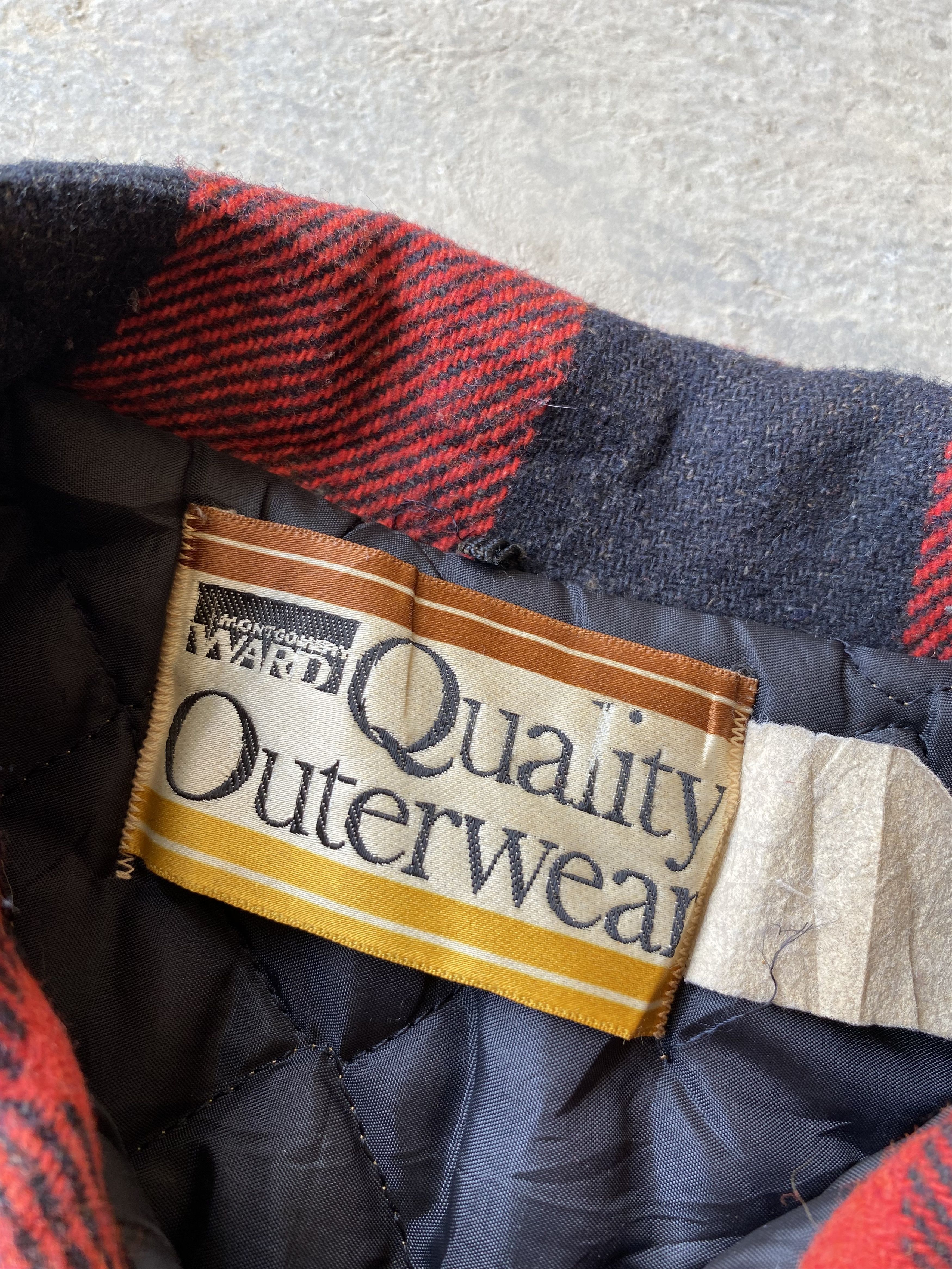 Original Montgomery × Vintage Vintage montgomery ward plaid wool jacket Size US L / EU 52-54 / 3 - 6 Thumbnail