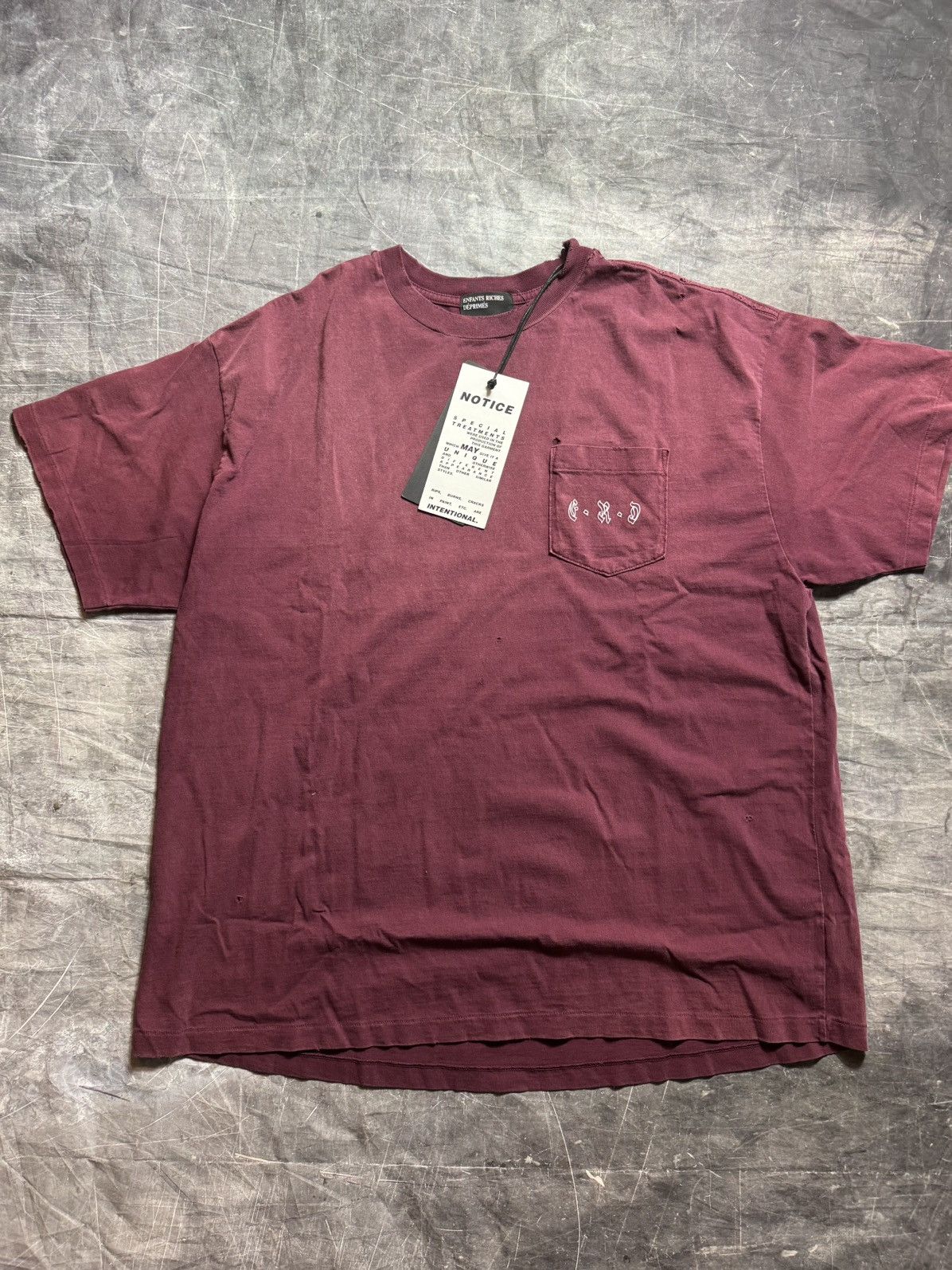 Enfants Riches Deprimes Enfants Riches Deprimes Logo Destroyed T-Shirt Size US XXL / EU 58 / 5 - 1 Thumbnail