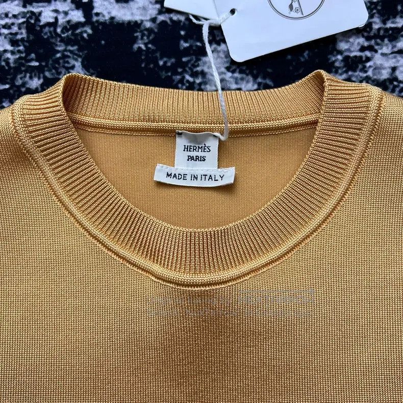 Hermes Hermes Orange Sleeveless Knit Top Vest Size XS / US 0-2 / IT 36-38 - 5 Thumbnail