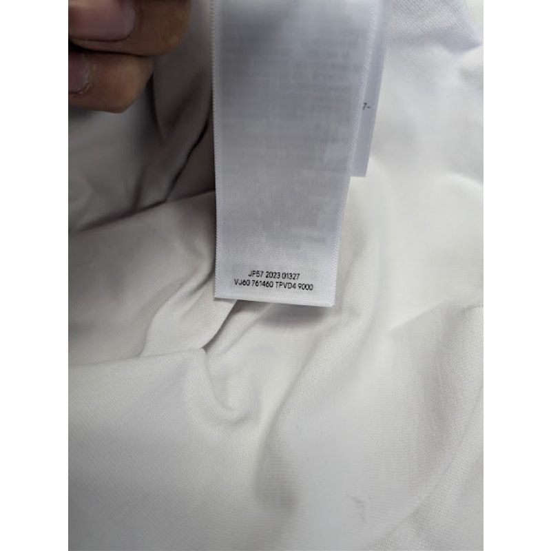 Balenciaga o1rshd1 Vintage Jersey Pierced Oversized T-Shirt in White Size US M / EU 48-50 / 2 - 16 Thumbnail