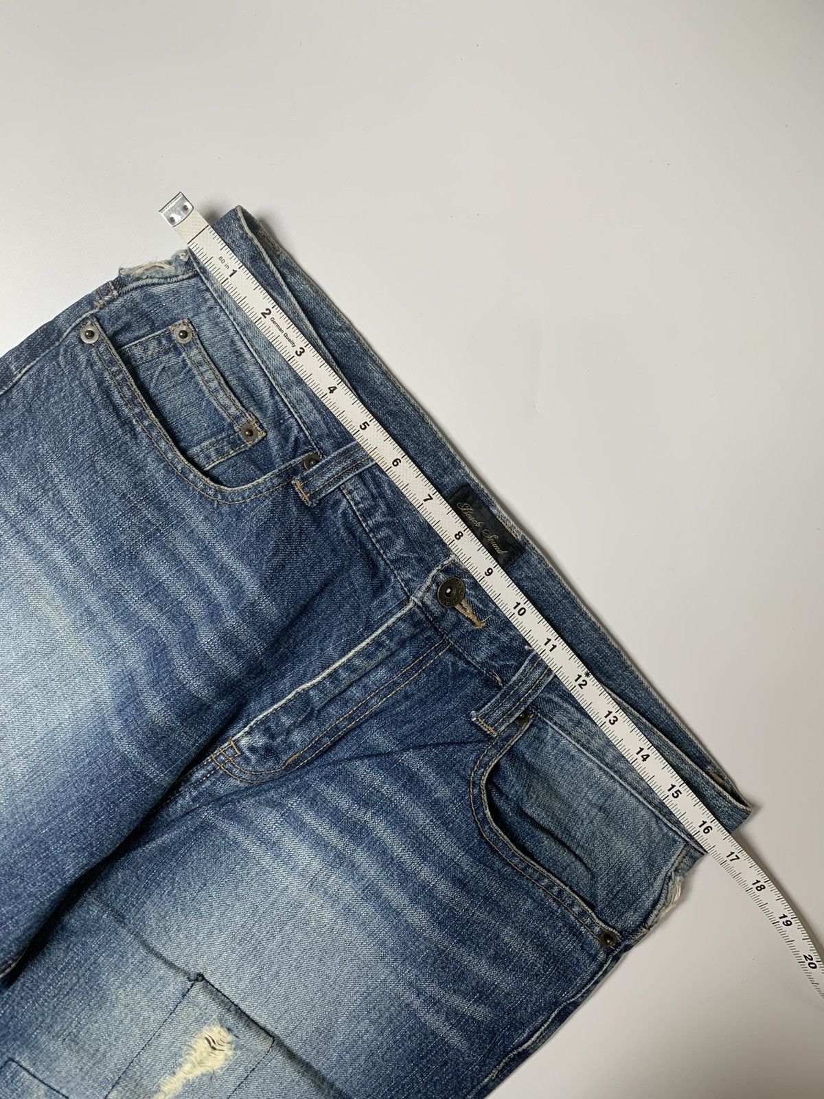 Japanese Brand × Vintage Beach sound distressed denim Size US 32 / EU 48 - 10 Thumbnail