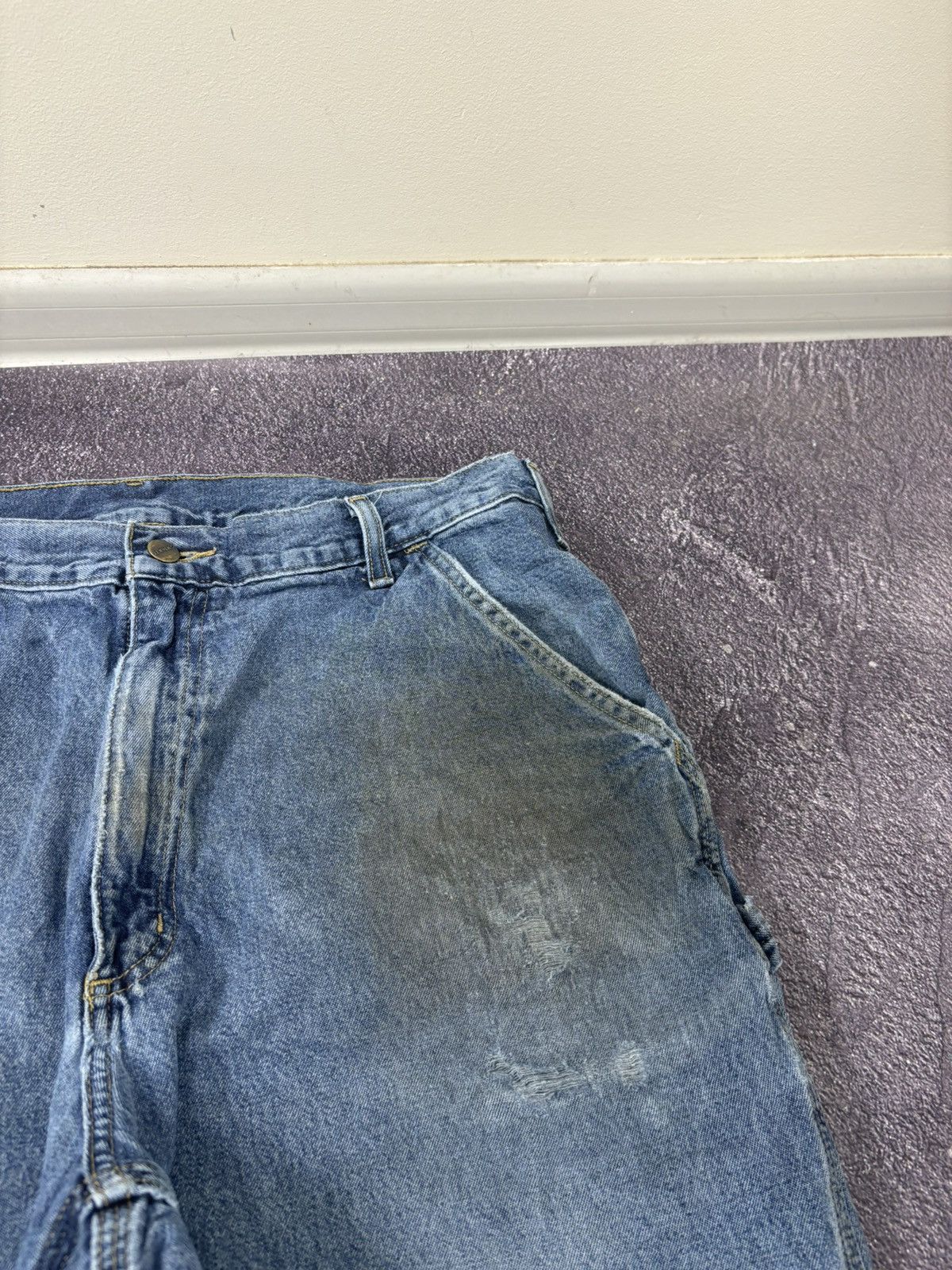 Carhartt Vintage Carhartt USA Dungaree Fit Workwear Denim Baggy Jeans Size US 36 / EU 52 - 14 Thumbnail