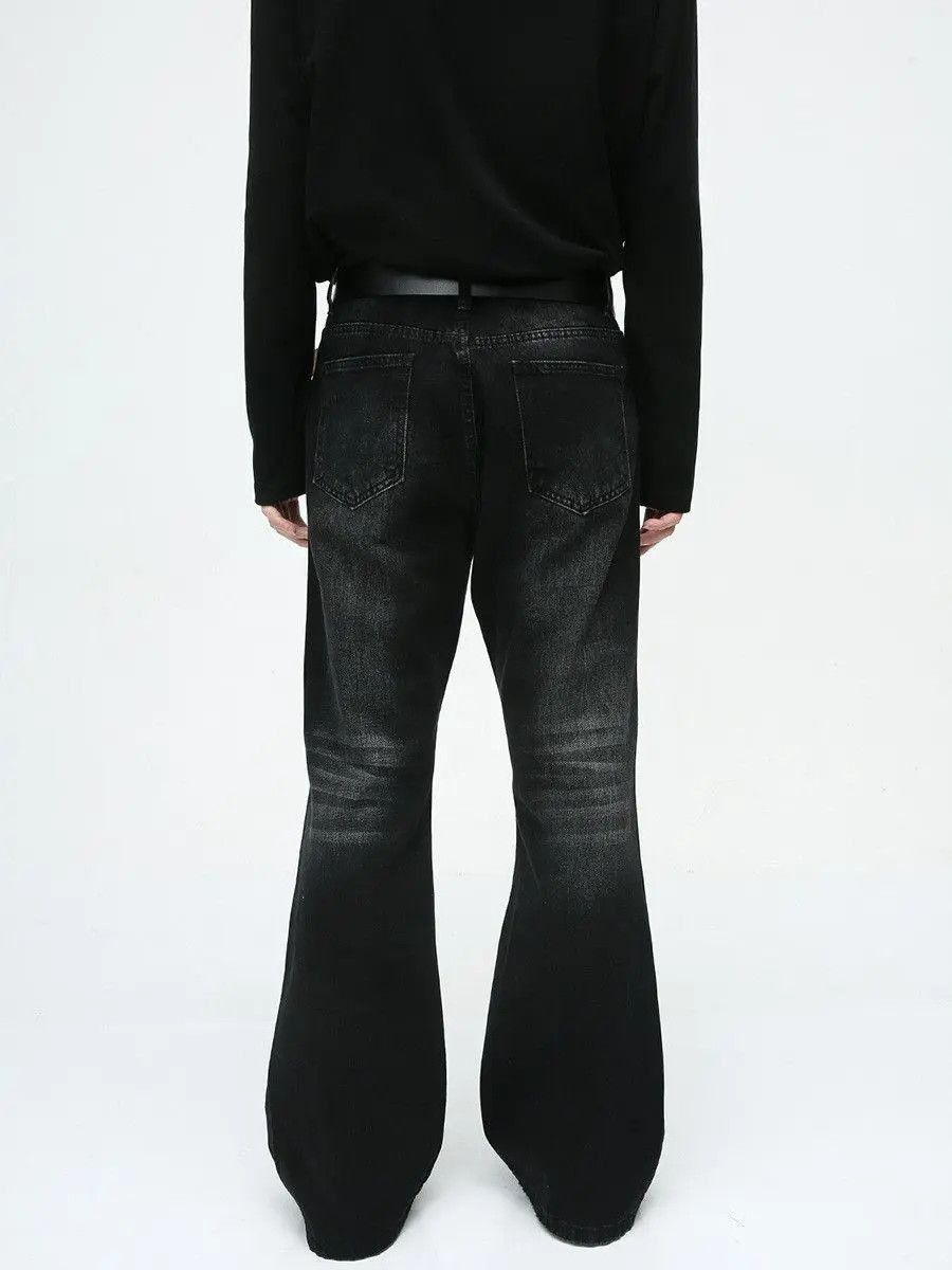 Japanese Brand Retro loose washed micro flared jeans Size US 32 / EU 48 - 4 Thumbnail
