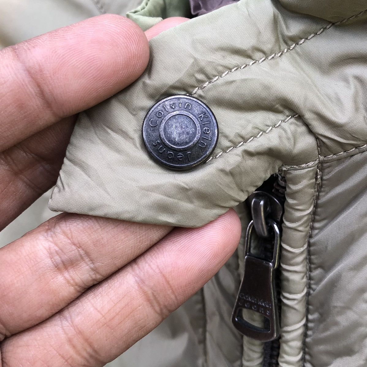 Calvin Klein Vintage Calvin Klein Jeans Nylon Faded Bomber Jacket Size US M / EU 48-50 / 2 - 16 Thumbnail