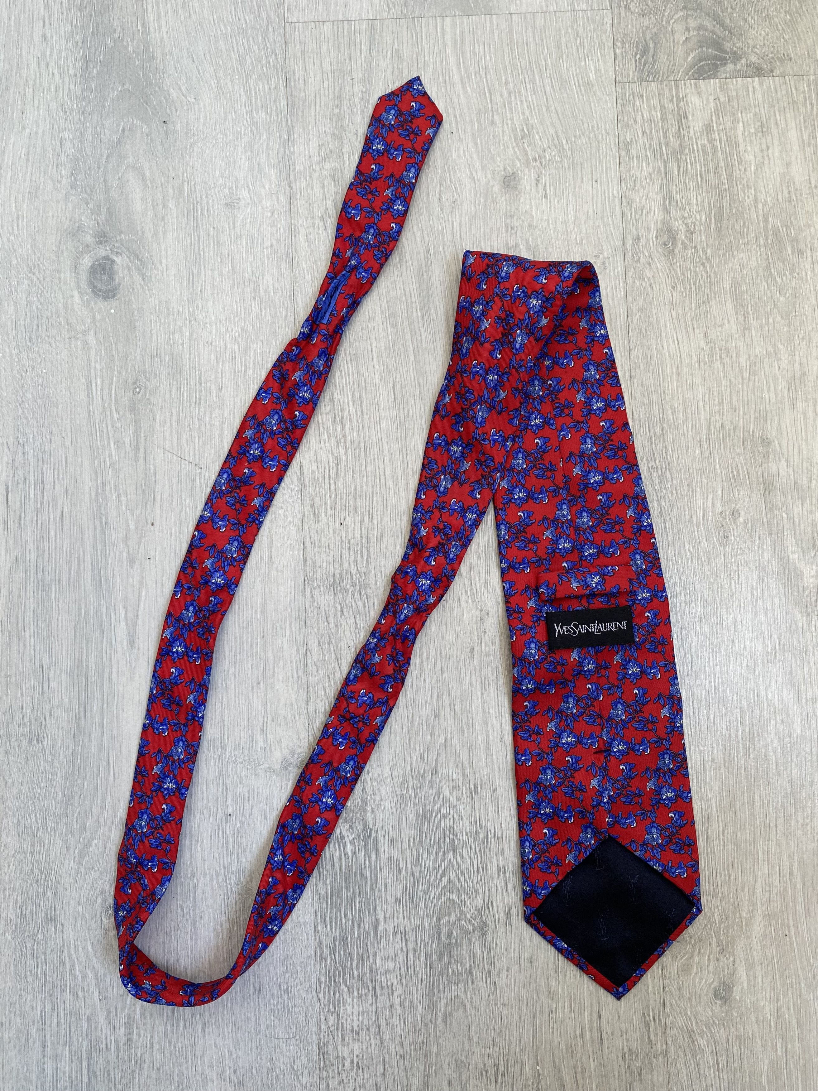 Yves Saint Laurent Yves Saint Laurent floral silk tie Size ONE SIZE - 2 Thumbnail