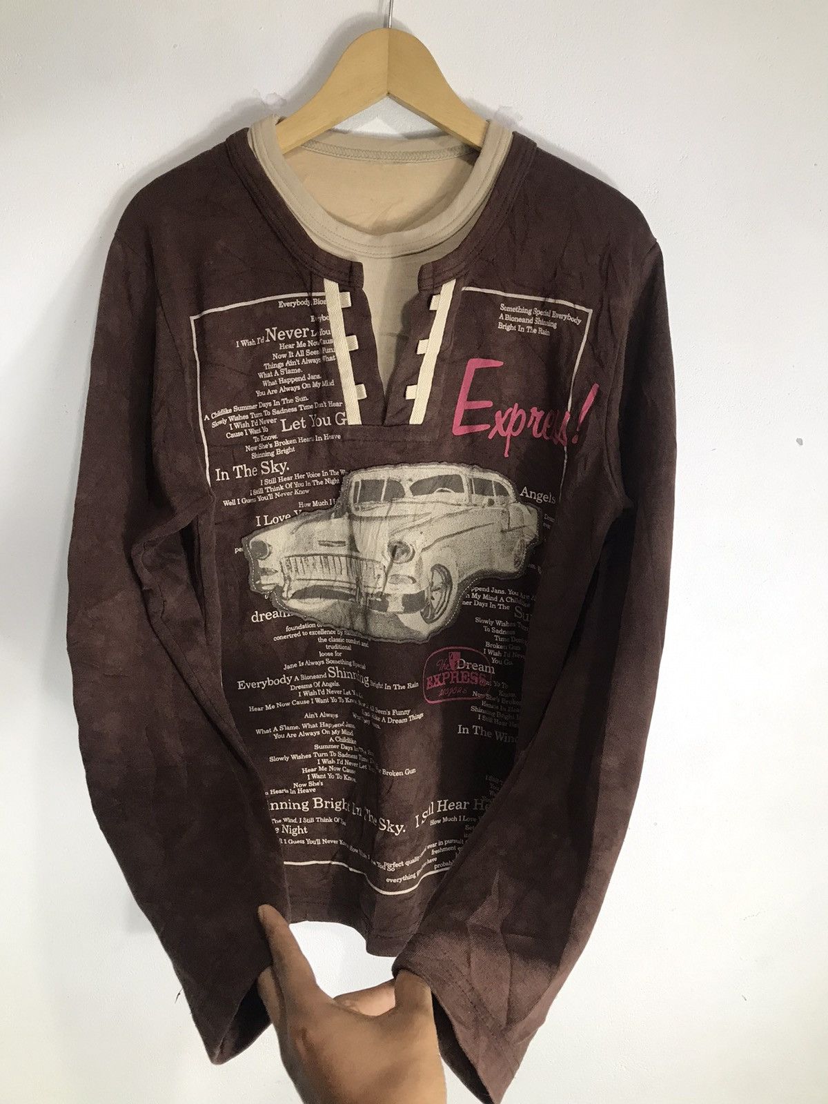 Hysteric Glamour Undefined Poem long sleeve double layer Size US L / EU 52-54 / 3 - 5 Thumbnail
