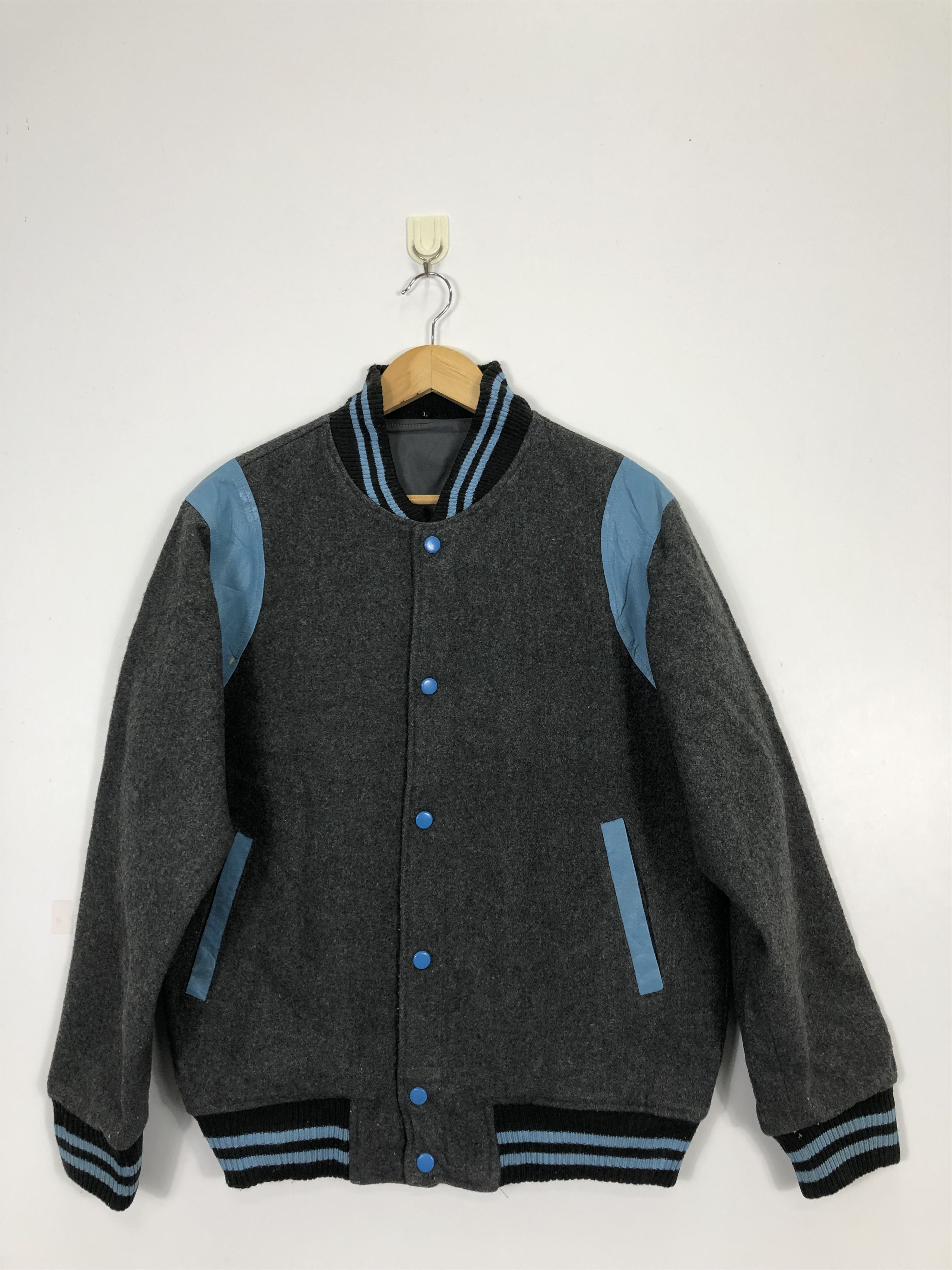 Vintage 90s Japanese Brand Wool Varsity Jacket VV0076