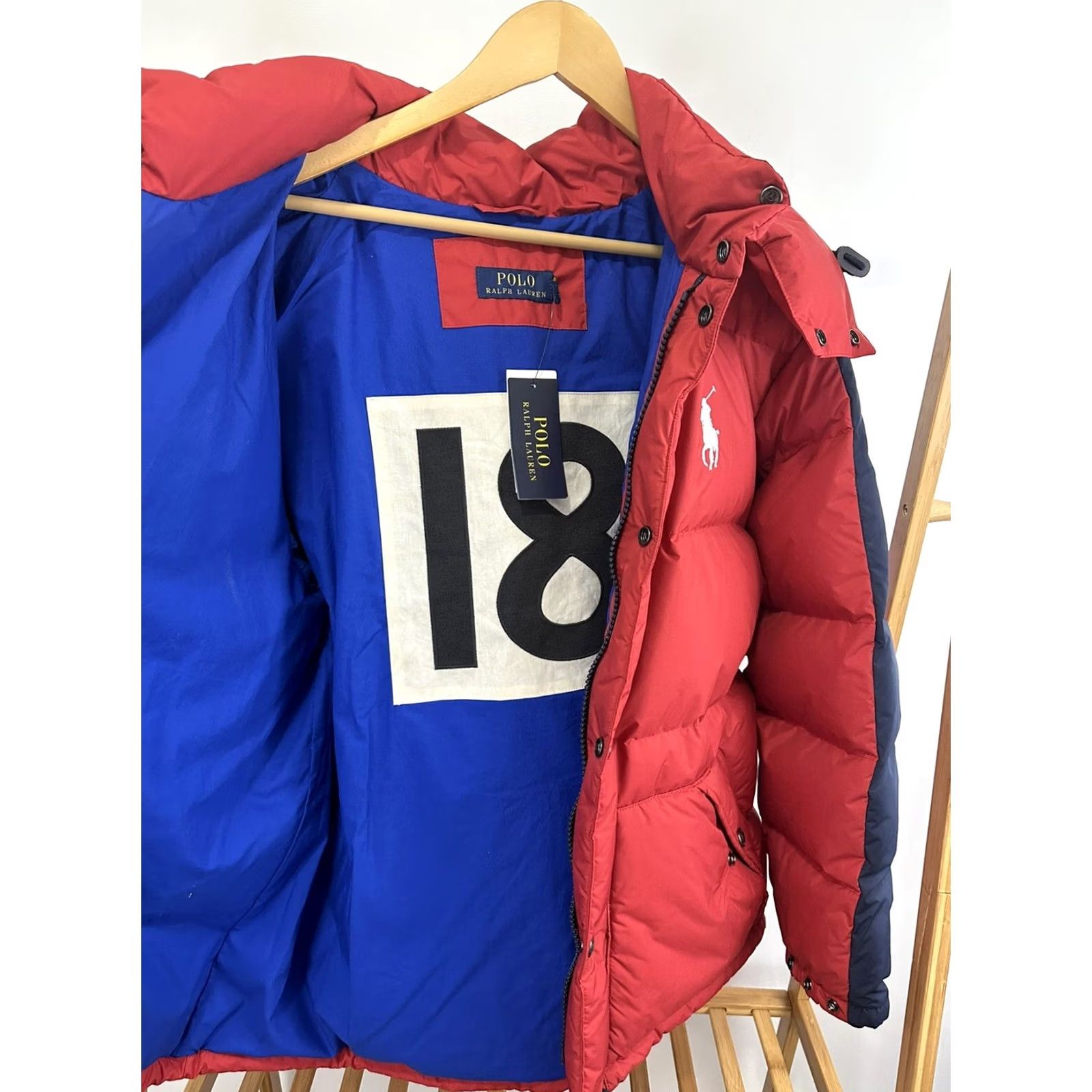 Ralph Lauren VINTAGE NWT Polo Ralph Lauren Big Pony #18 Spellout Puffer Down Hooded Coat Jacket 1XB Size US XL / EU 56 / 4 - 2 Thumbnail