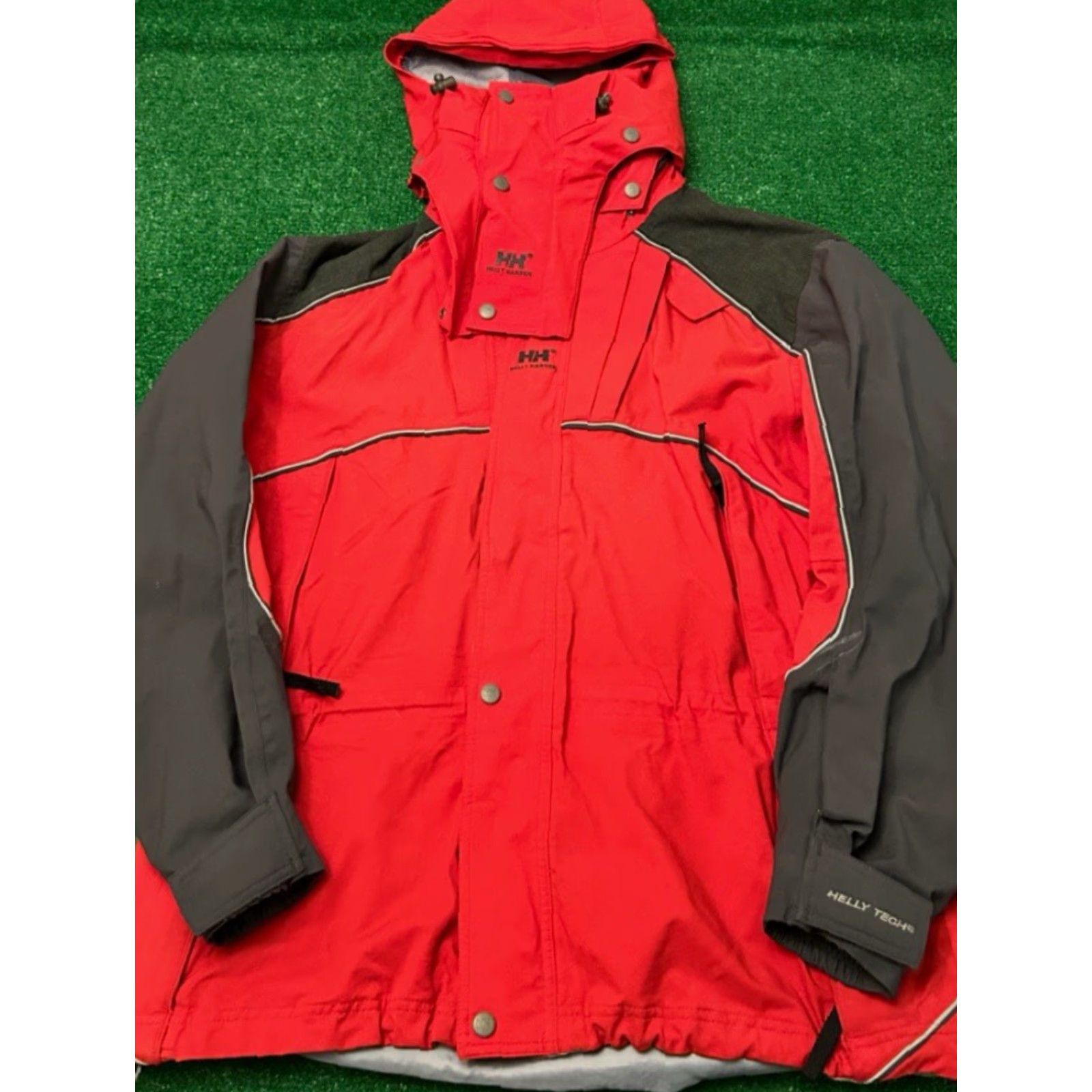 Helly Hansen VINTAGE Helly Tech Red Mens Jacket Outdoor Ski Wind Coat L Men Red Helly Hansen Outdoor Ski Wind Coat Mens L Size US L / EU 52-54 / 3 - 8 Thumbnail