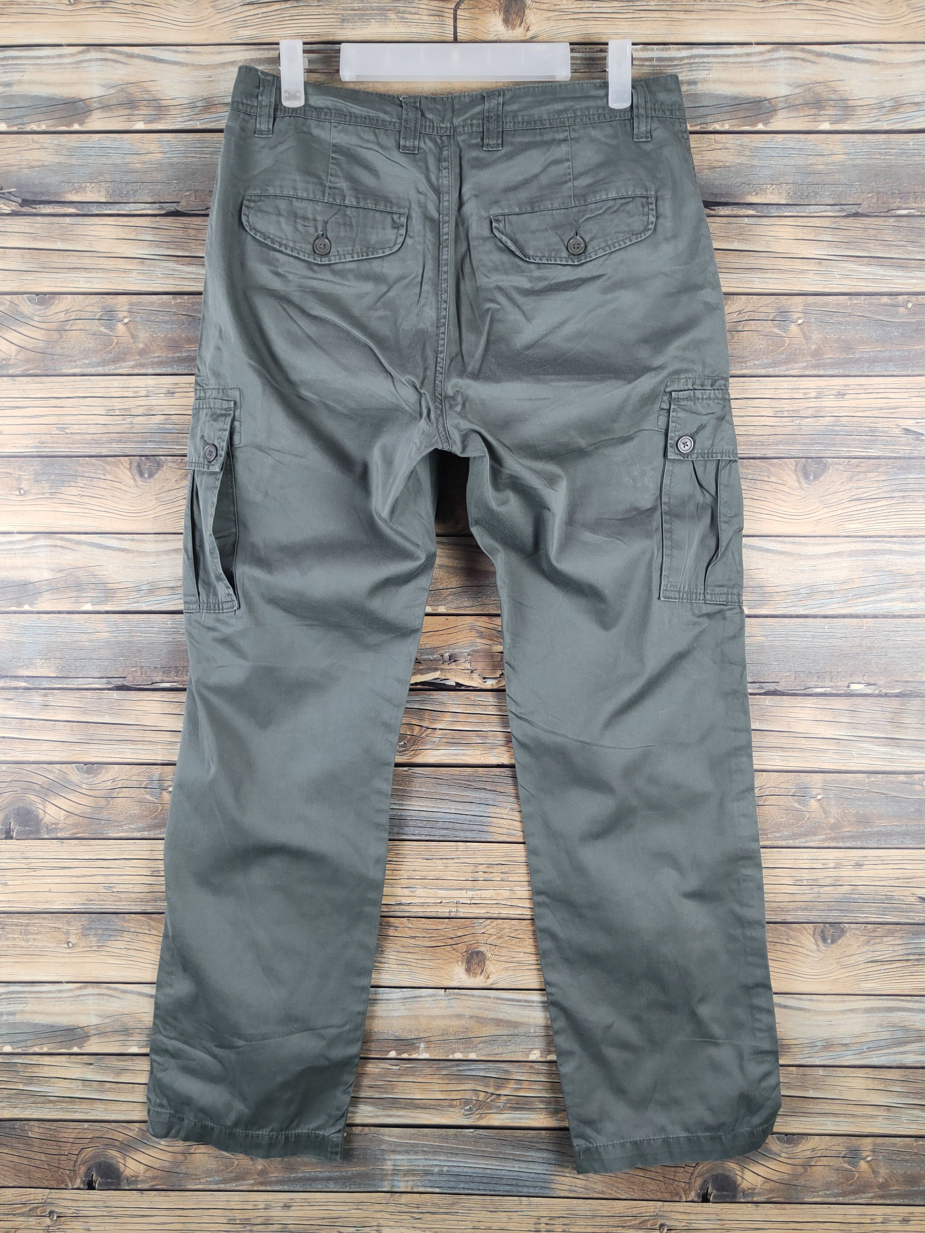 Japanese Brand DL Japanese Brand Green utility Multipocket Cargo Pants #488 Size US 31 - 7 Thumbnail