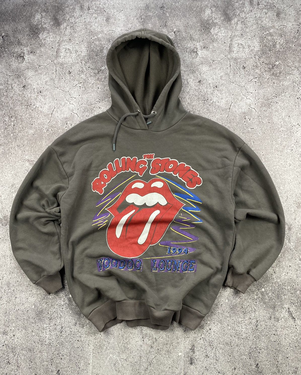 The Rolling Stones × Vintage Vintage rolling stones voodoo lounge reprint hoodie 1994 Size US S / EU 44-46 / 1 - 1 Thumbnail