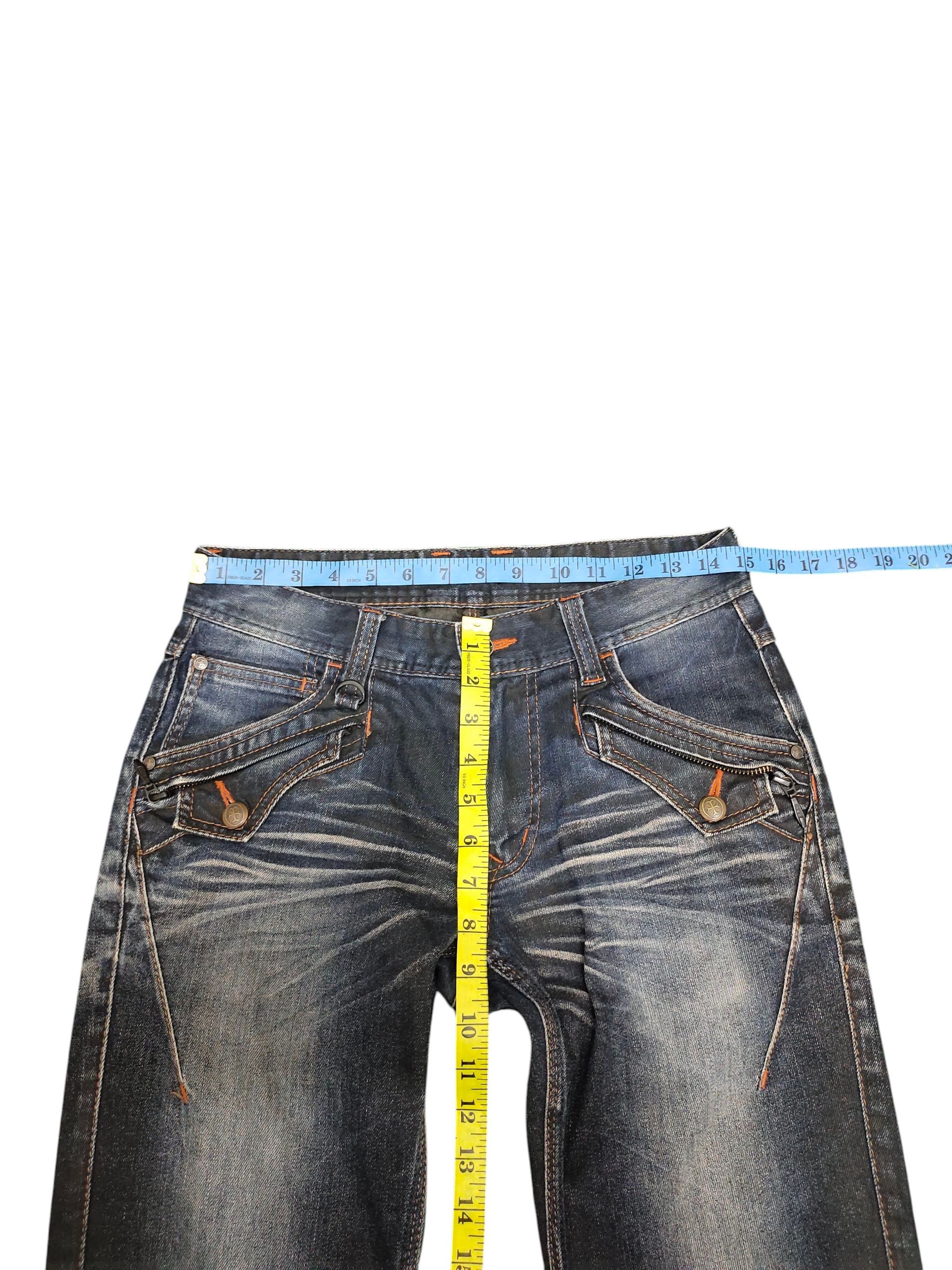 Nicole Club Flare Jeans Nicole Club Waxed Clawmark Slim Fit Bootcut Y2k Size US 30 / EU 46 - 13 Thumbnail