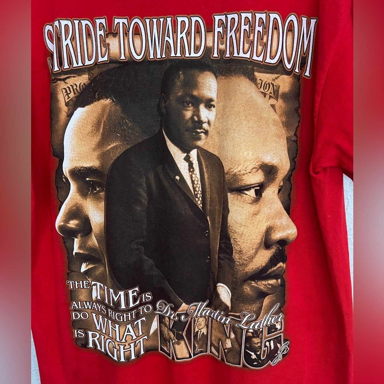 Vintage Vintage Y2K Obama Martin Luther King MLK Black Rights Shirt Size US L / EU 52-54 / 3 - 4 Thumbnail