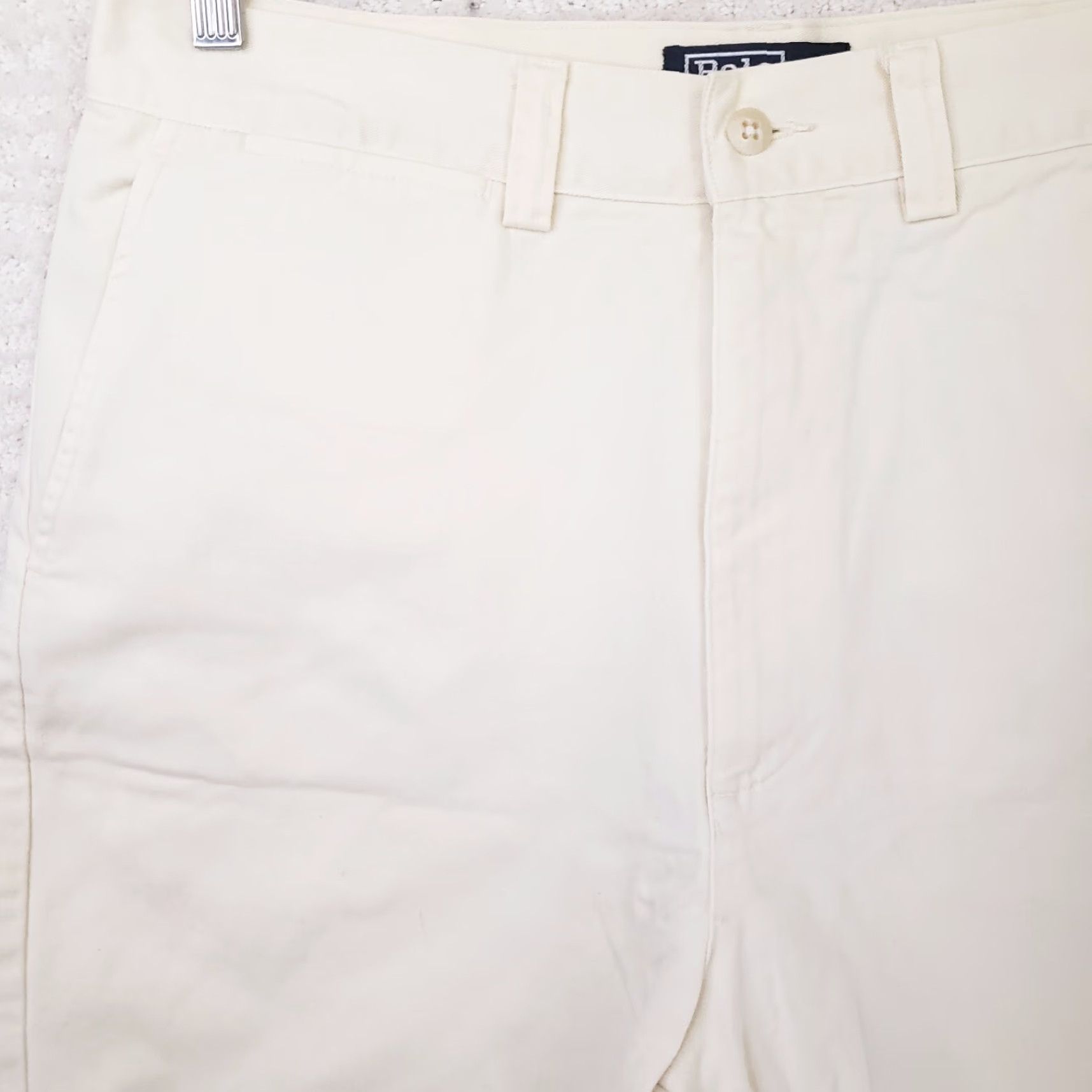 Polo Ralph Lauren VINTAGE Polo Ralph Lauren Shorts Mens 33 Pale Yellow Chino Regular Inseam 8in Zip Button Logo Casual Casual Mens Yellow 90s Classic Outdoor Outdoors Size US XS / EU 42 / 0 - 2 Thumbnail
