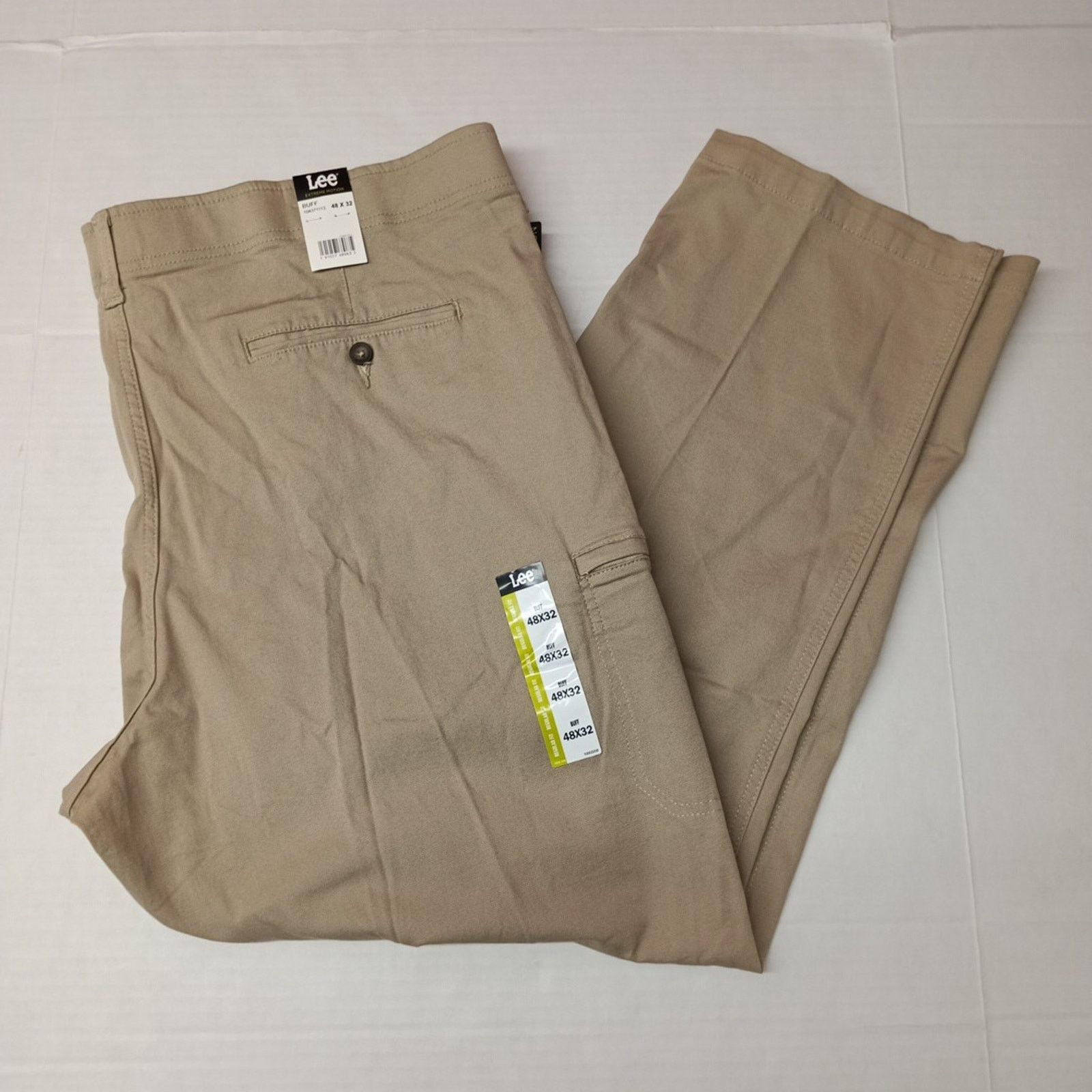 Lee Lee Extreme Motion Cargo Pants Men's 48x32 Beige Regular Fit Size US 44 / EU 60 - 1 Thumbnail