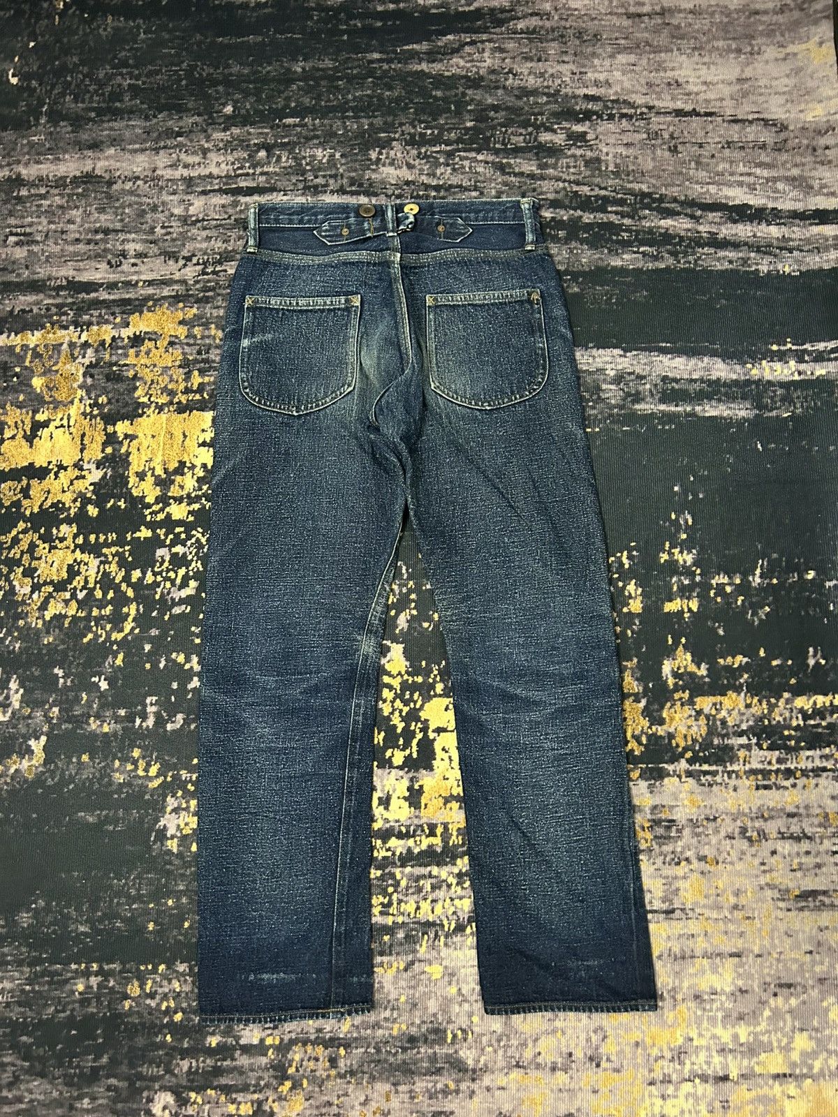 Nigel Cabourn Nigel Carbourn Distressed Selvedge Jeans Size 28" / US 6 / IT 42 - 4 Thumbnail