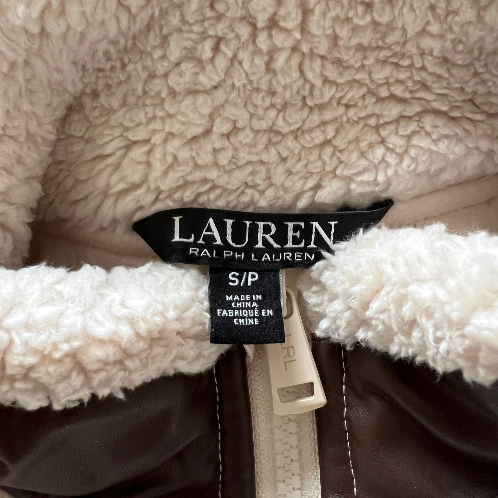 Ralph Lauren Ralph Lauren Cream Sherpa Fleece Pullover Jacket Size S Size S / US 4 / IT 40 - 2 Thumbnail