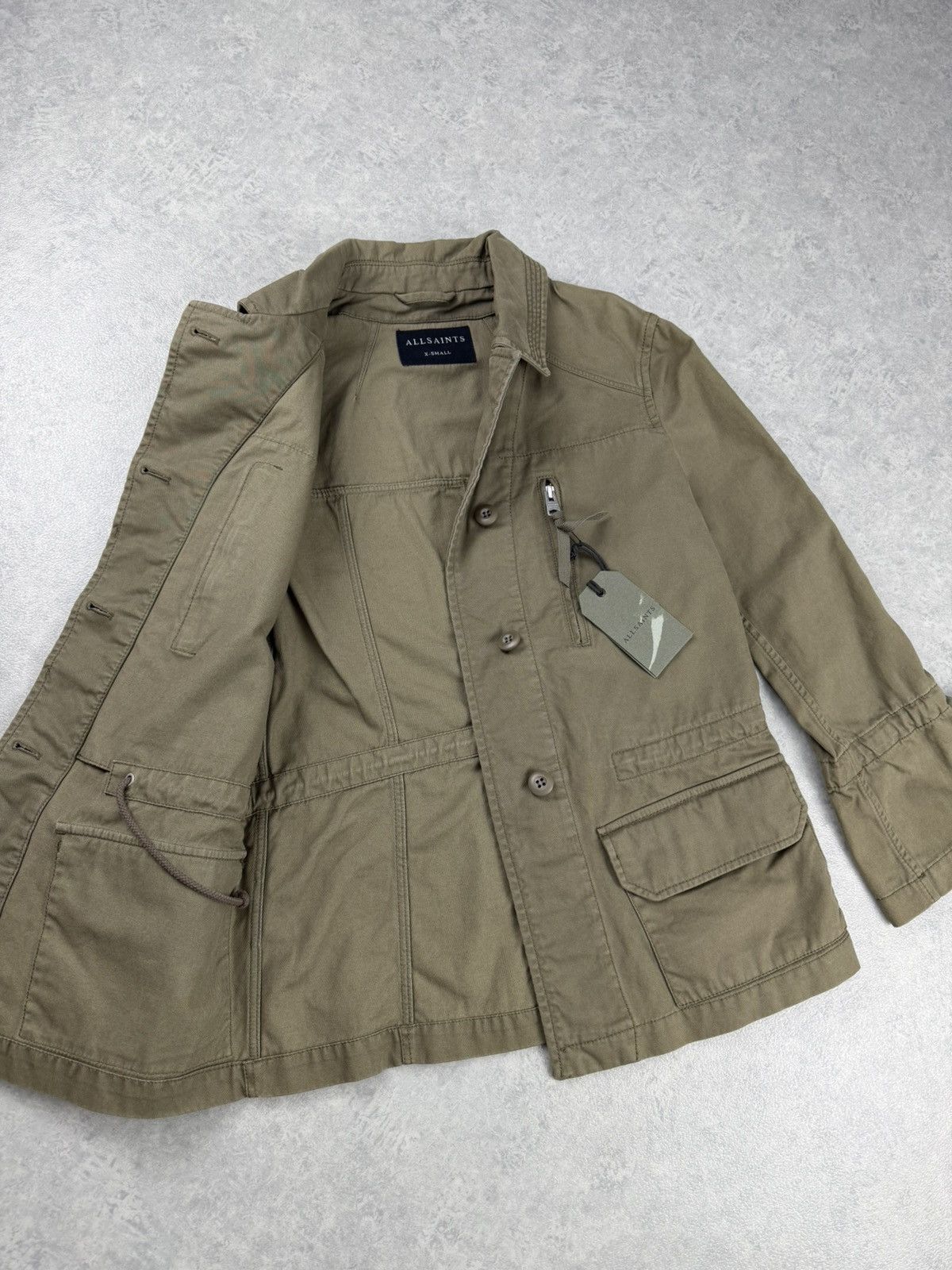Allsaints AllSaints Amira Utility Jacket Womens XS Khaki Size XS / US 0-2 / IT 36-38 - 8 Thumbnail