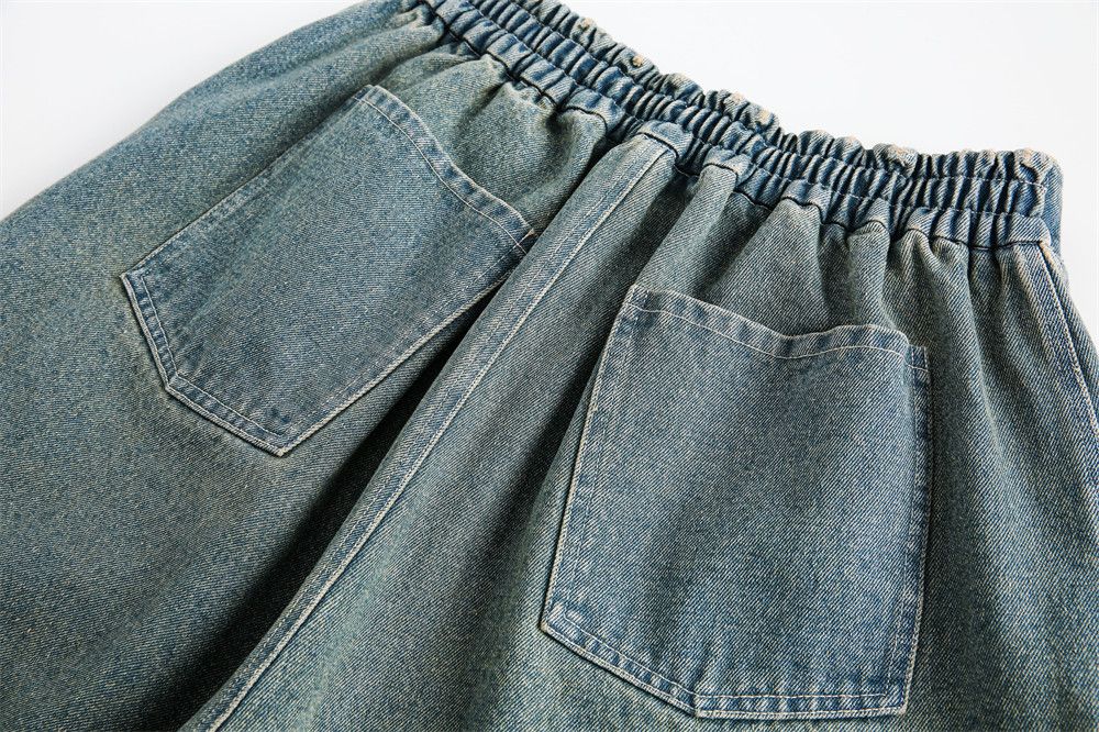 Japanese Brand × Jean Distressed washed retro punk loose character denim shorts Size US 32 / EU 48 - 6 Thumbnail