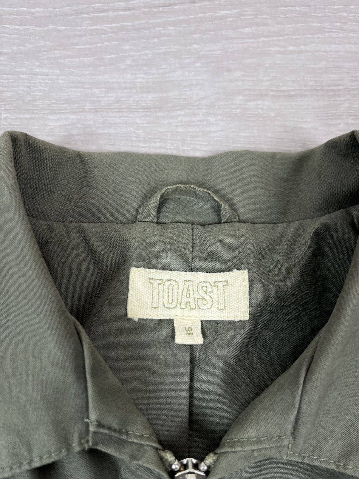 If Six Was Nine Toast Designer Green Canvas Womens Cropped Jacket Size XL / US 12-14 / IT 48-50 - 8 Thumbnail