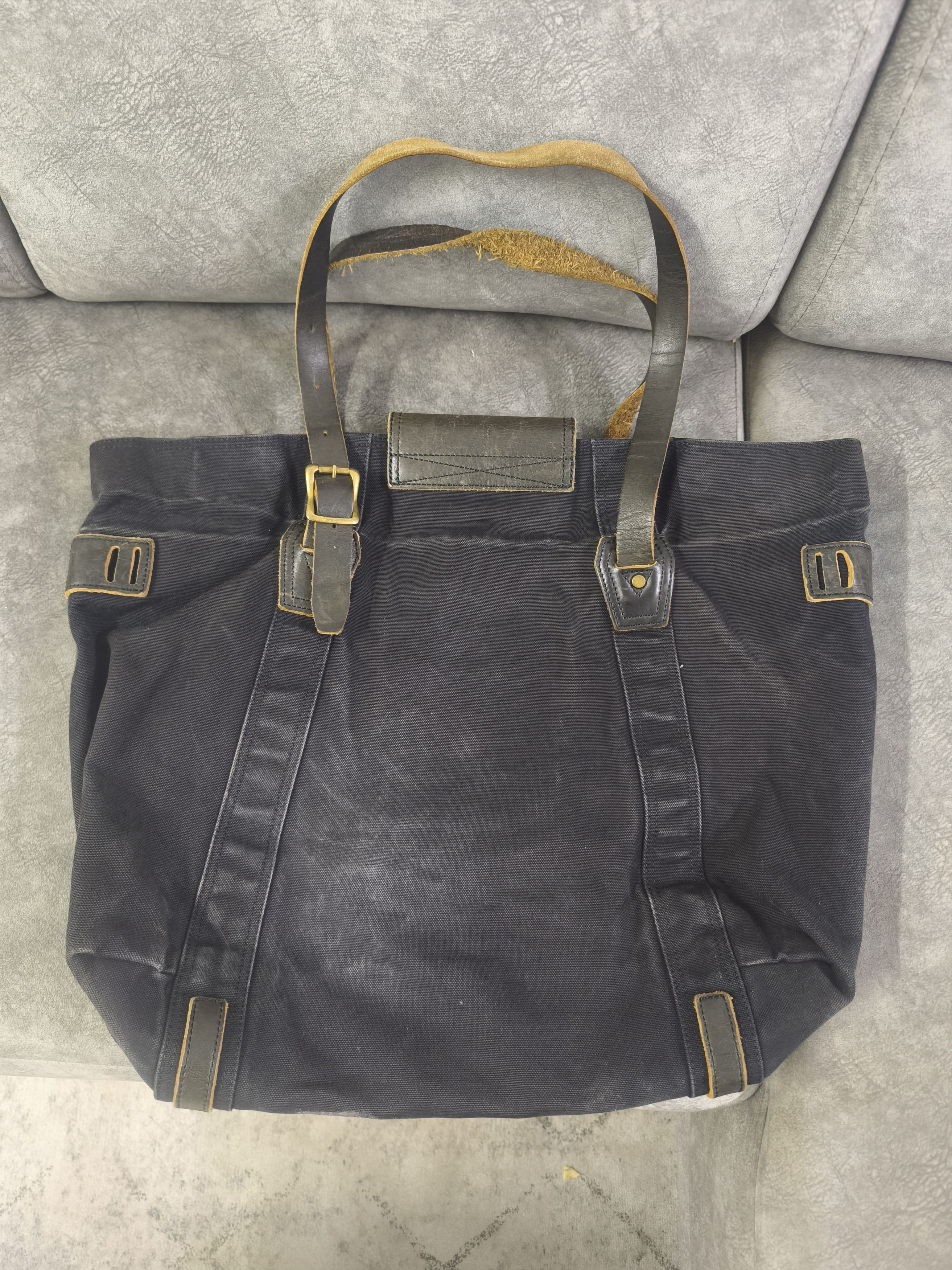 Japanese Brand Masterpiece Distressed Tote Bag - Black Size ONE SIZE - 4 Thumbnail