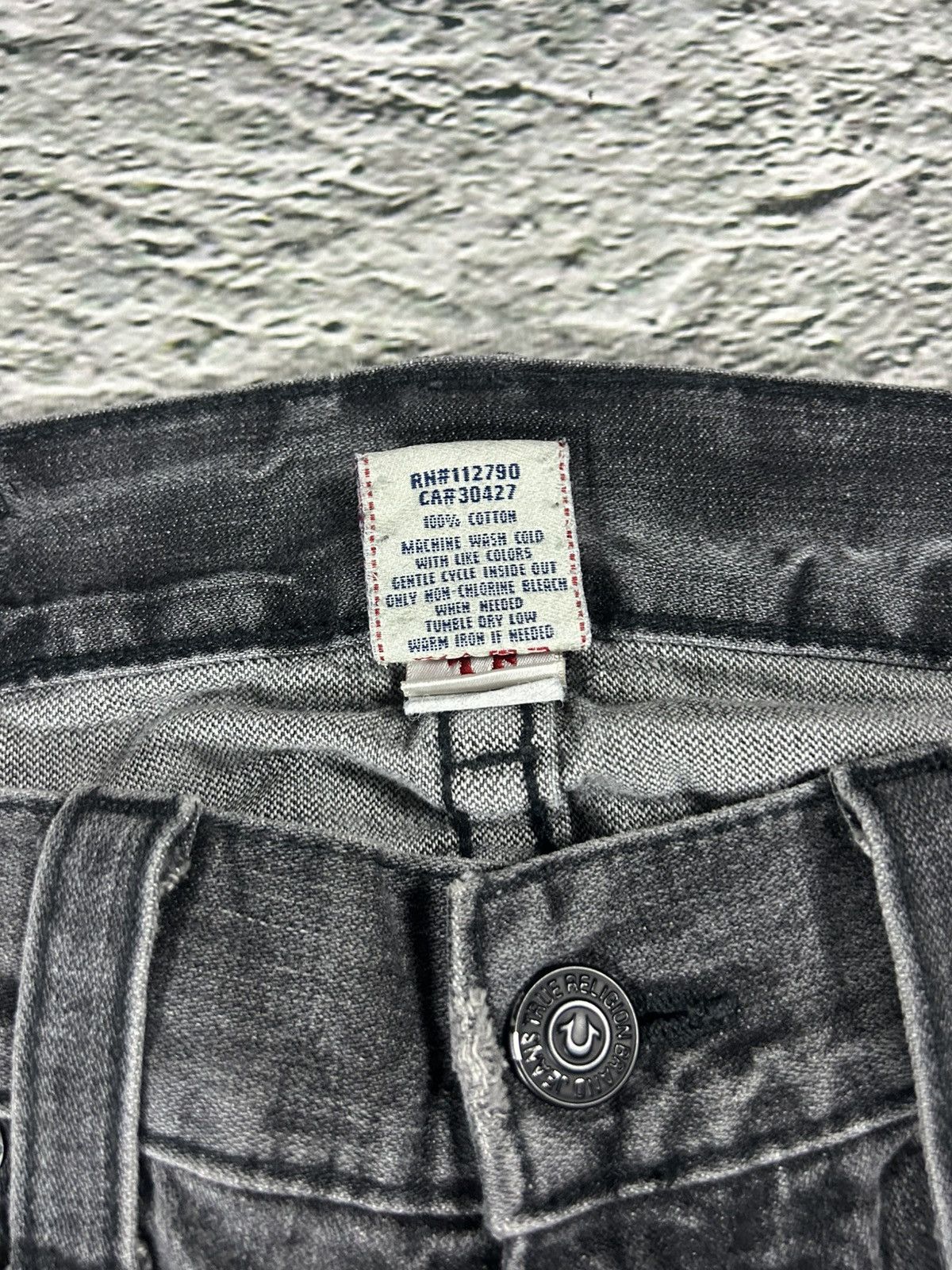 True Religion True Religion jeans grey black thick stitching Bobby Size US 32 / EU 48 - 15 Thumbnail