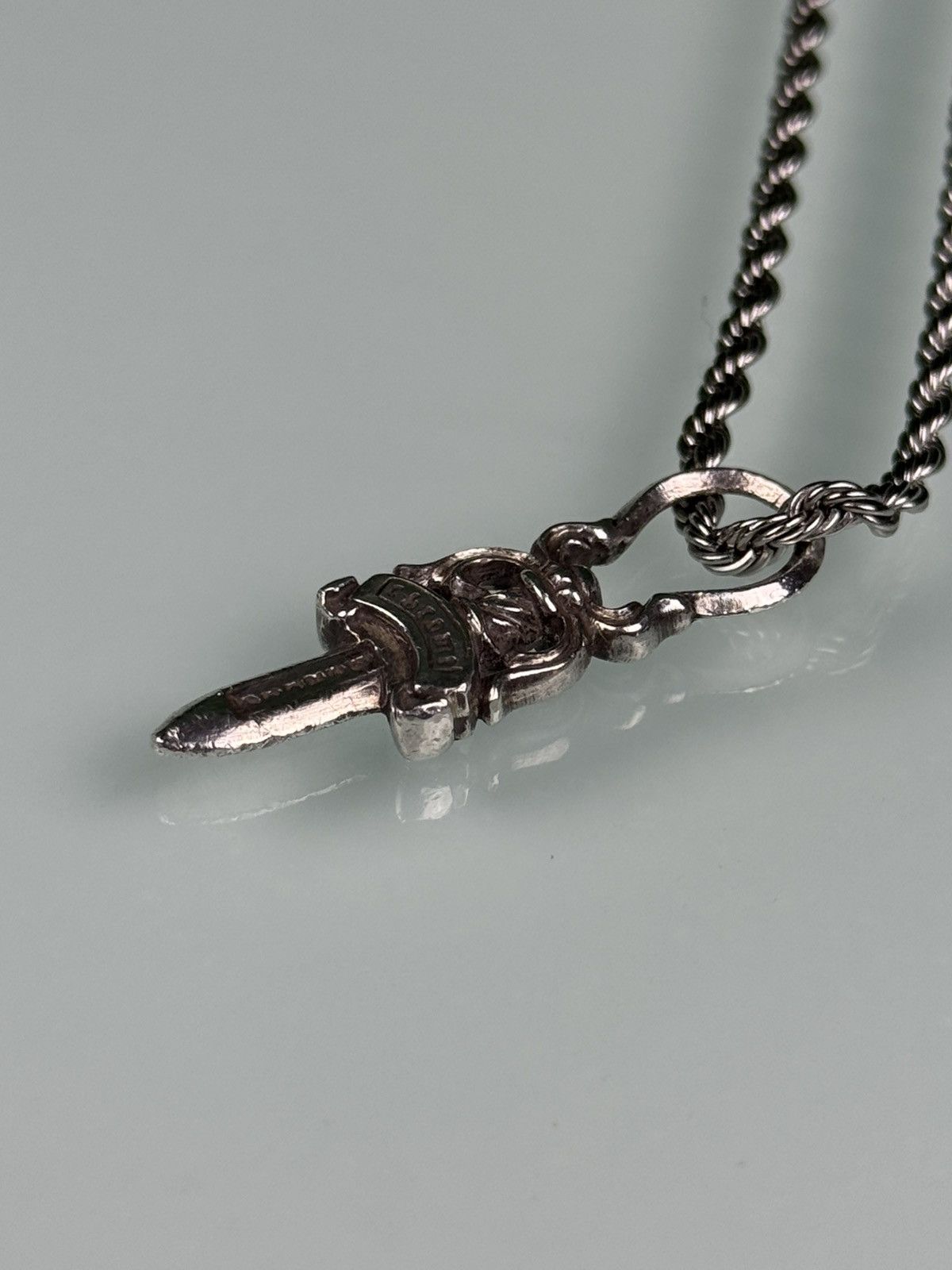 Chrome Hearts Chrome Hearts .925 Silver Dagger Zip Pendant with Rope Chain Size ONE SIZE - 11 Thumbnail