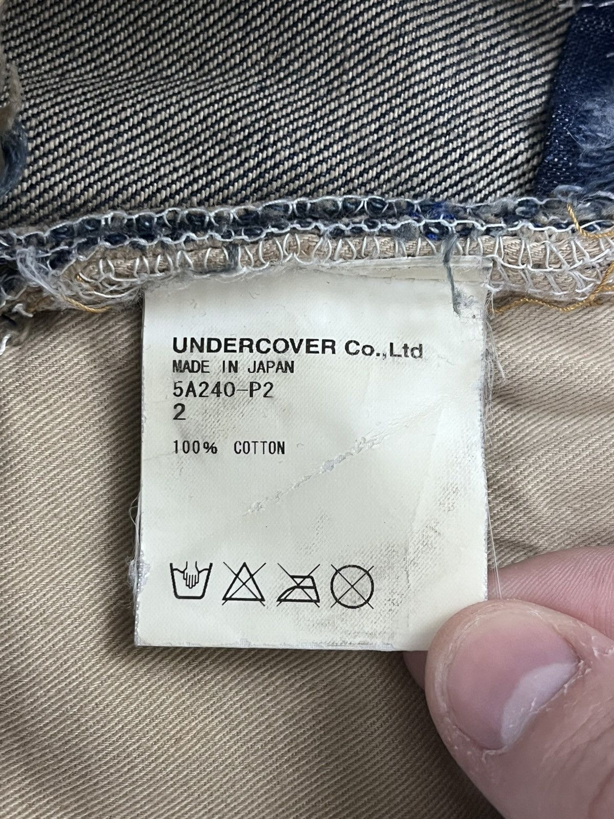 Undercover Undercover AW05 “Arts & Craft” 85 Denim Jeans Size US 32 / EU 48 - 7 Thumbnail