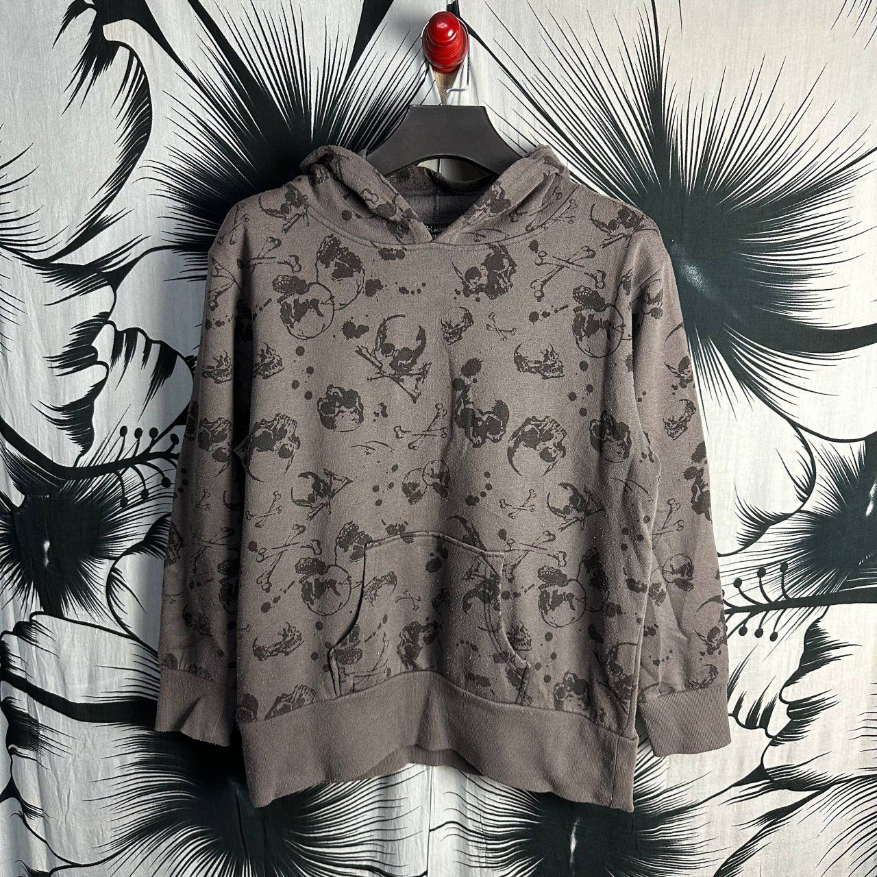 Japanese Brand 2000s Cross Bone Skull Japan Designer Sweatshirt Hoodie Size US L / EU 52-54 / 3 - 1 Thumbnail