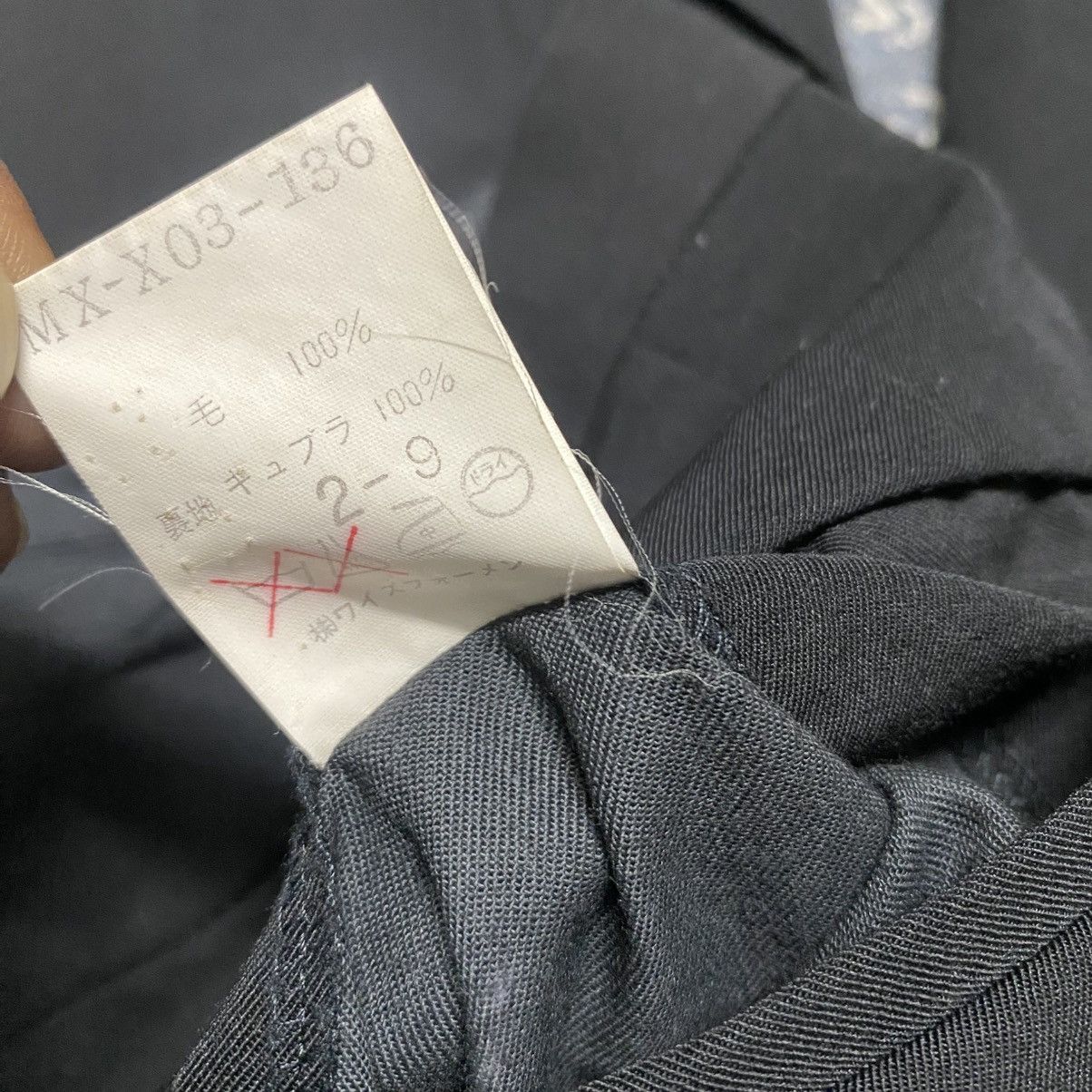 Yohji Yamamoto SS2001 Ys For Men Black Wool Rayon Baggy Pants Size US 28 / EU 44 - 25 Thumbnail