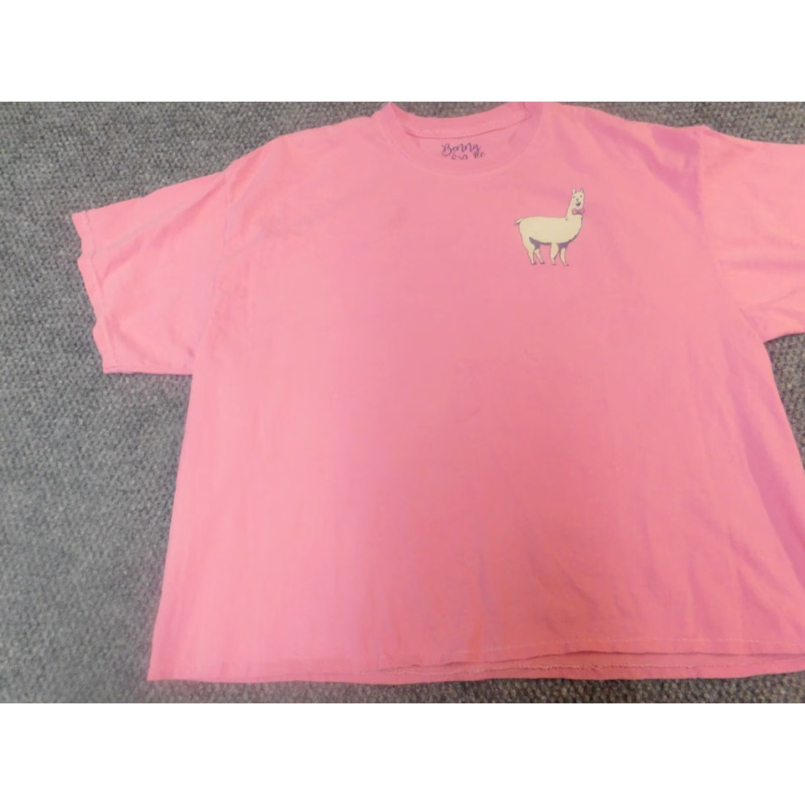 Vintage Benny & Belle Womens XL Pink Plaid T-Shirt Cap Sleeve Collared 100% Cotton Flannel Breathable Casual Modern Vintage: No Size XL / US 12-14 / IT 48-50 - 3 Thumbnail