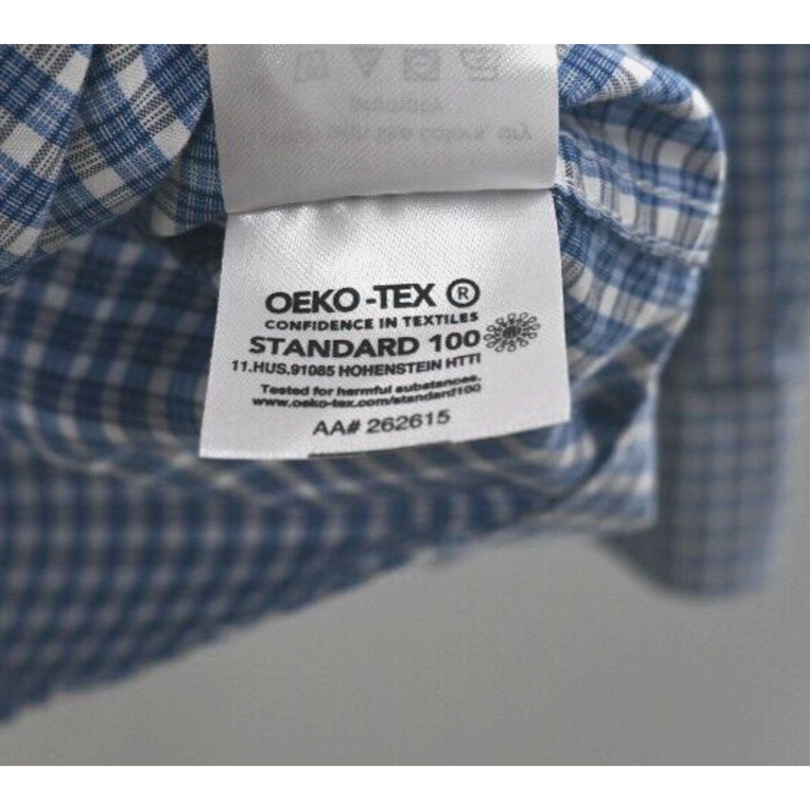 Michael Kors Michael Kors Regular Fit Stretch 16 1/2 34/35 Blue Check L Size US L / EU 52-54 / 3 - 8 Thumbnail