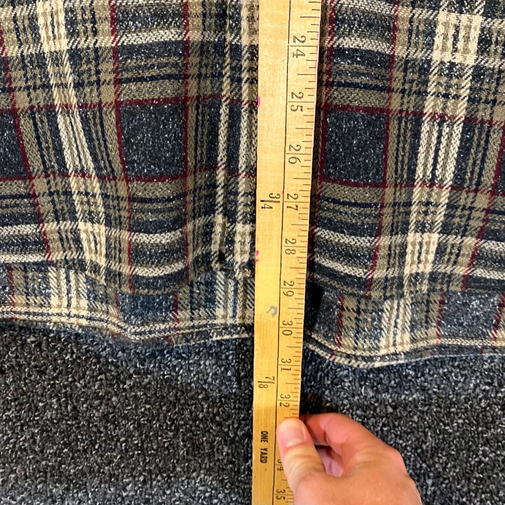 Banana Republic VINTAGE Banana Republic Cabinwear Shirt Mens Large Gray Brown Plaid Wool Blend Button-Up Size US L / EU 52-54 / 3 - 6 Thumbnail